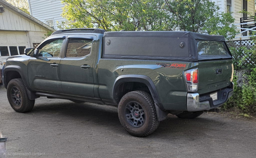 Inflatable Bed Topper 2022 Toyota Tacoma Build by Dale C.B.