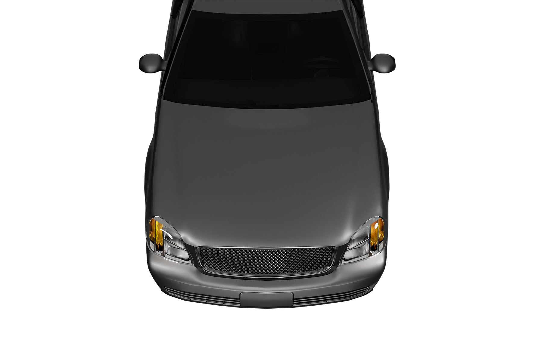 Premium ABS Gloss Black Sport Mesh Grille for Cadillac DeVille 2000-2005 | Direct Fit & UV-Resistant