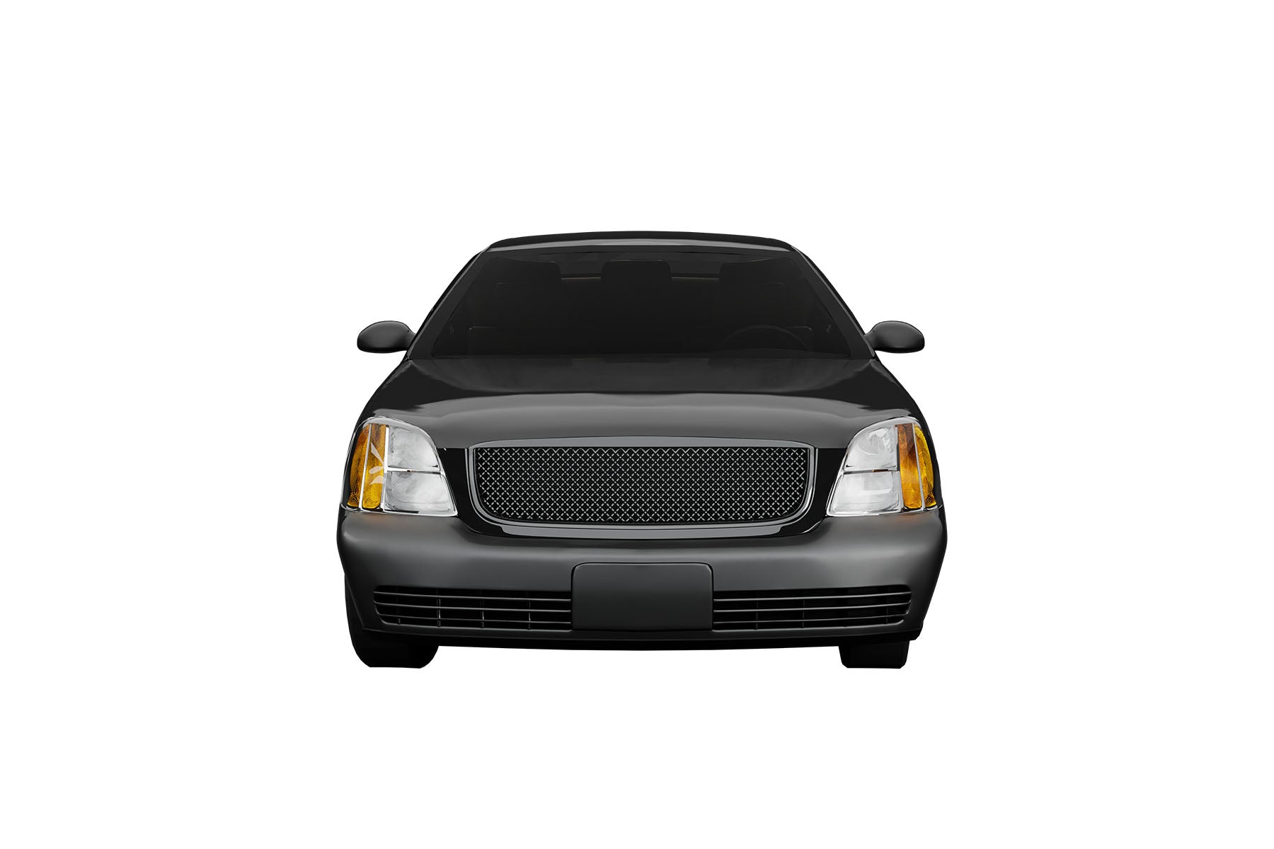 Premium ABS Gloss Black Sport Mesh Grille for Cadillac DeVille 2000-2005 | Direct Fit & UV-Resistant