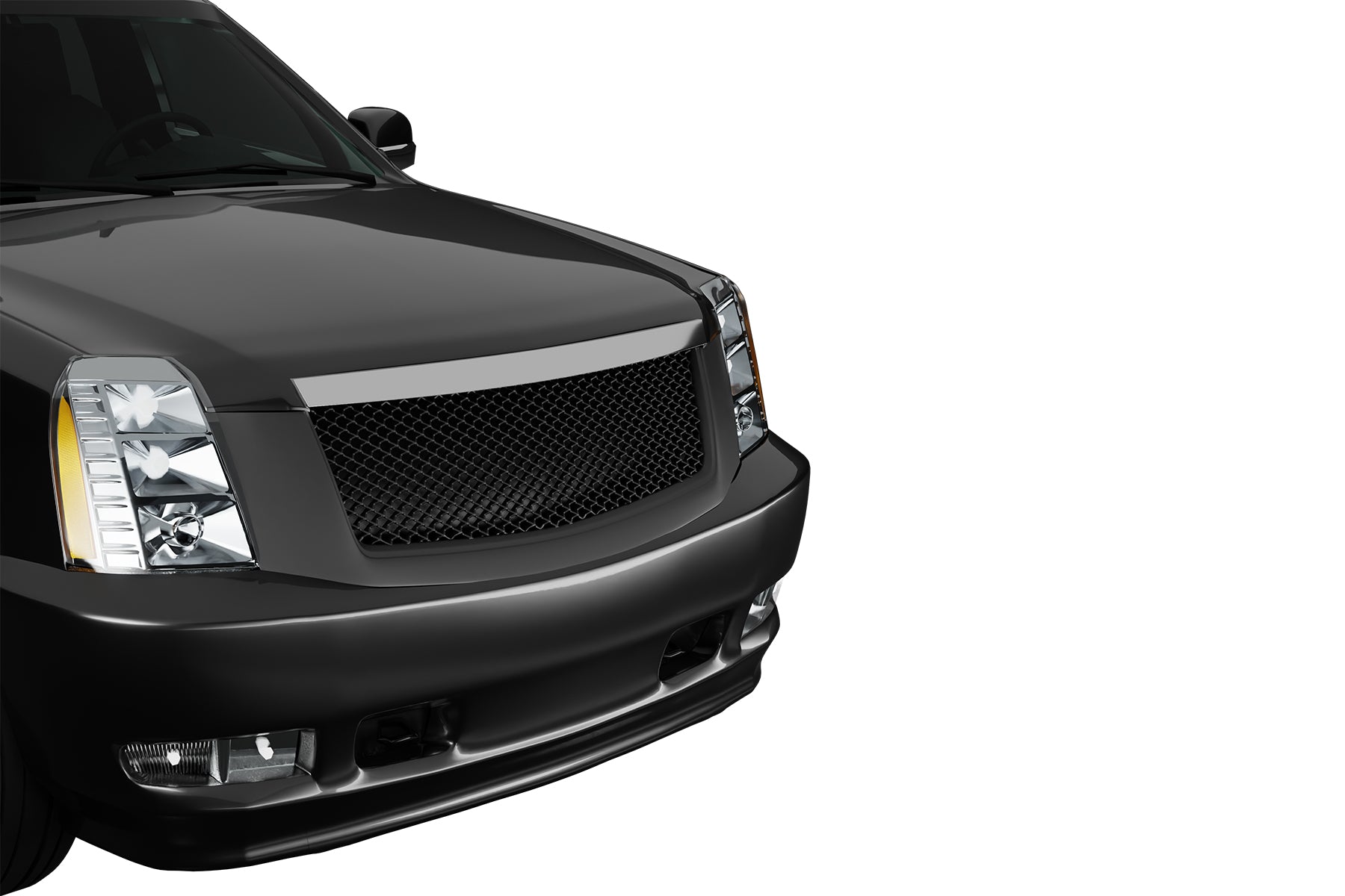 Premium ABS Matte Black Sport Mesh Grille for Cadillac Escalade 2007-2014 | Direct Fit & UV-Resistant