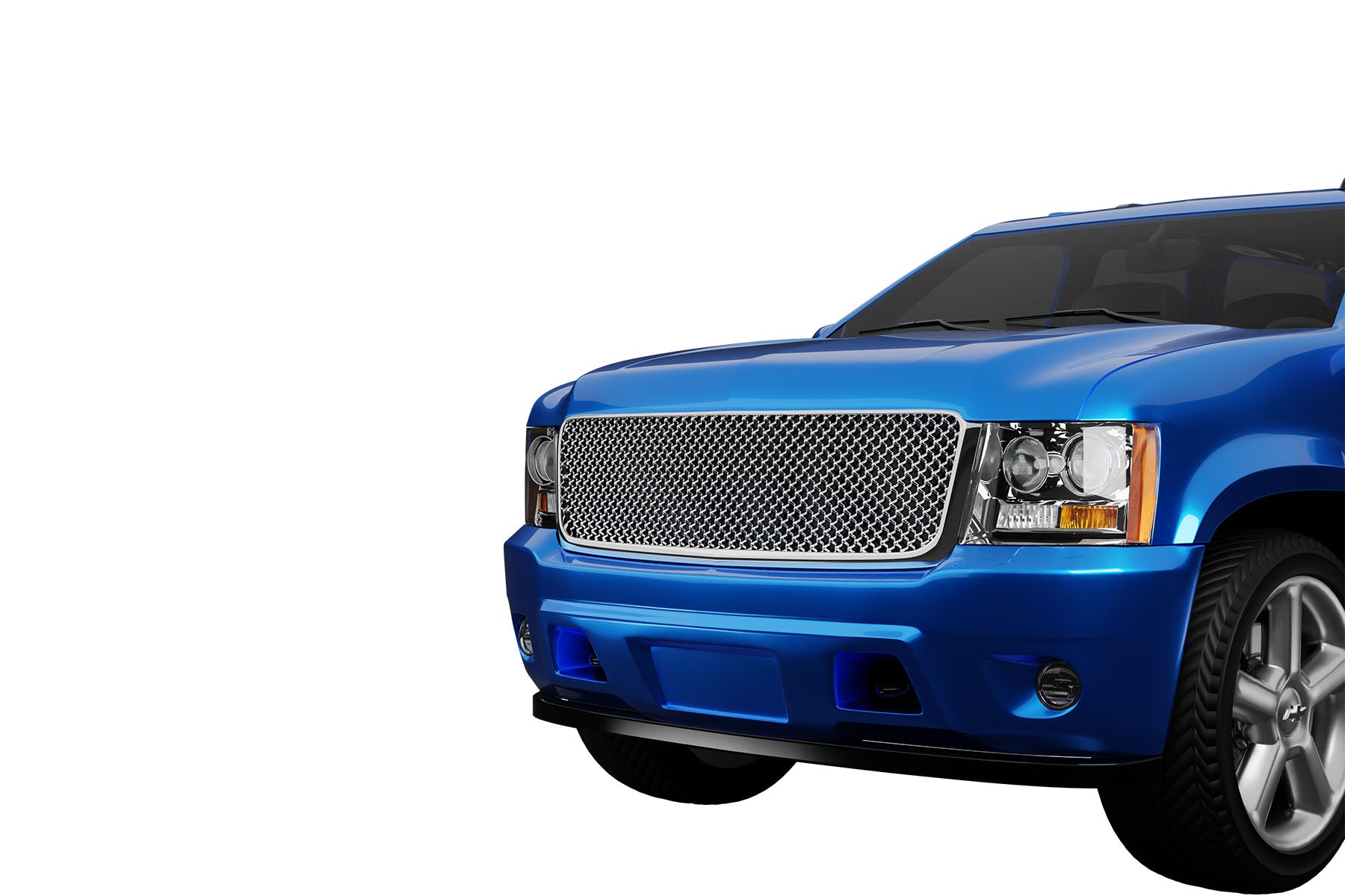 Premium ABS Chrome Mesh Front Grille for 2007-2014 Chevy Tahoe/Suburban | Direct Fit & UV-Resistant