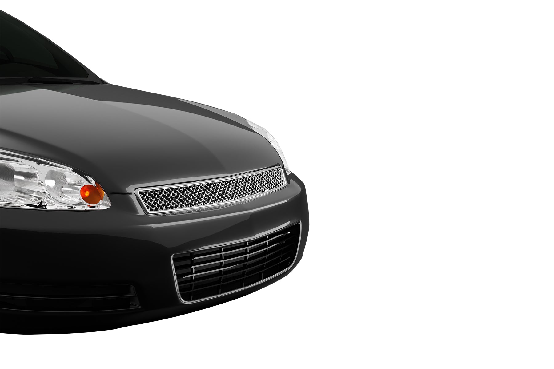 Premium ABS Chrome Luxury Sport Mesh Grille for Chevrolet Impala 2006-2016 | Direct Fit & LED-Ready