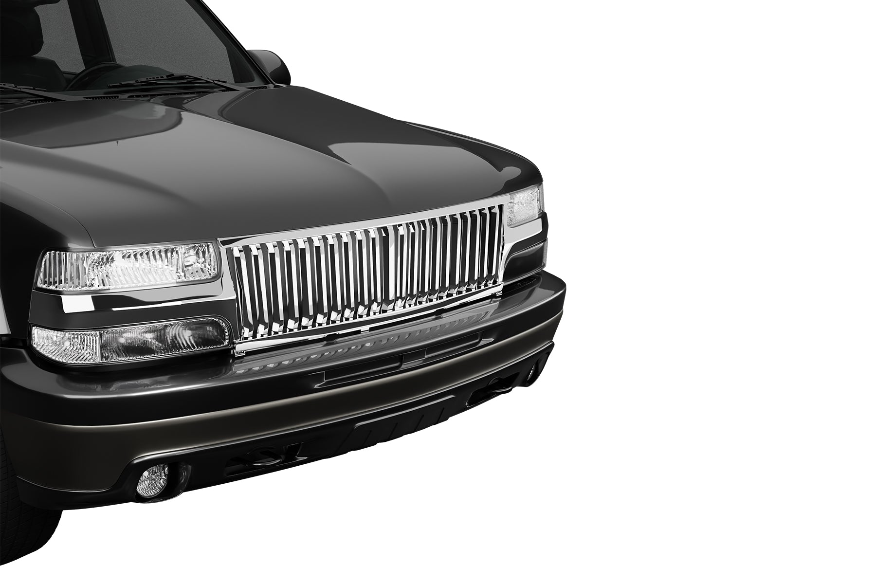 Premium ABS Chrome Vertical Front Grille for Chevrolet Silverado/Tahoe/Suburban 1999-2006 | Direct Fit & UV-Resistant