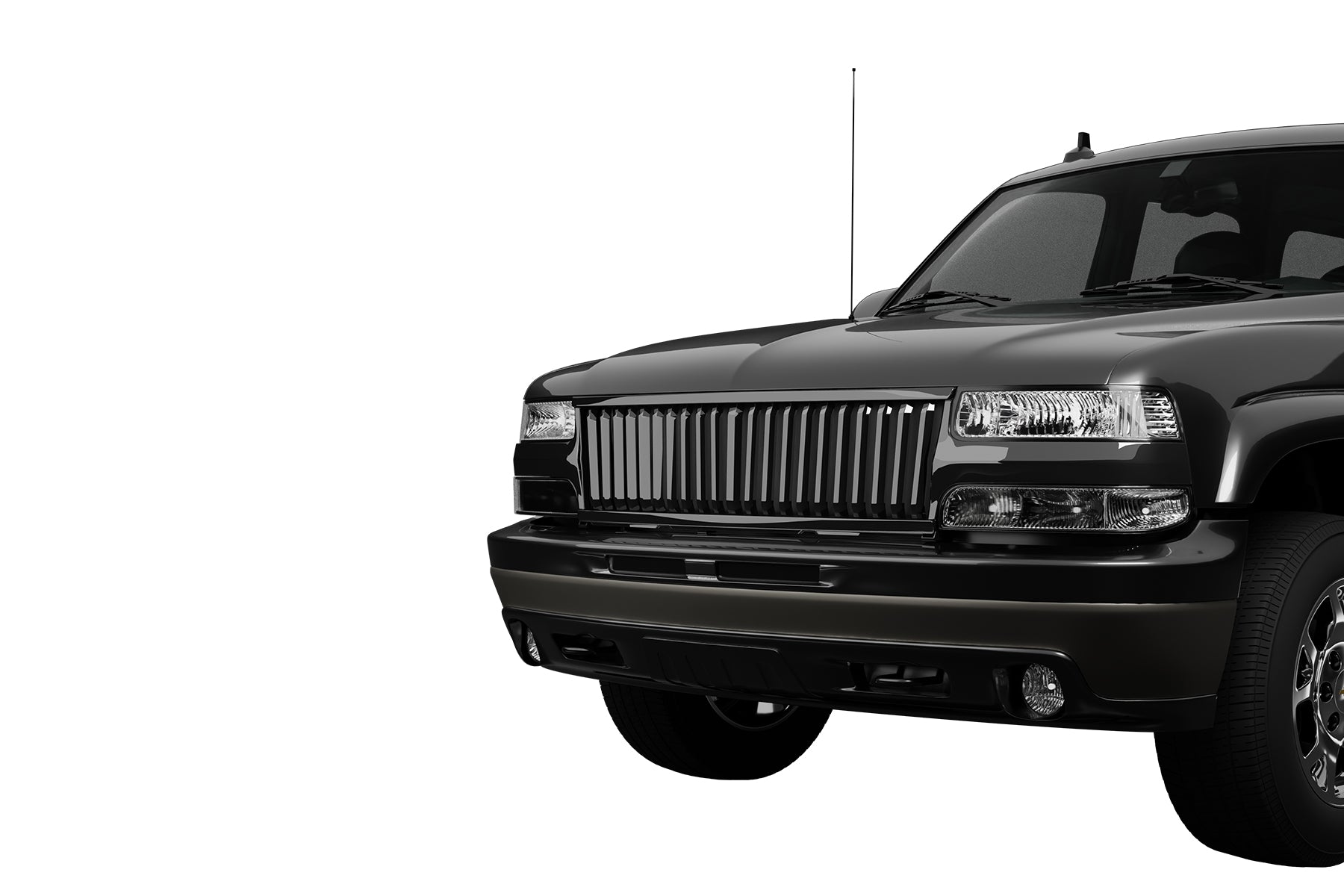 Premium ABS Gloss Black Vertical Grille for Chevrolet Silverado/Tahoe/Suburban 1999-2006 | Direct Fit & UV-Resistant