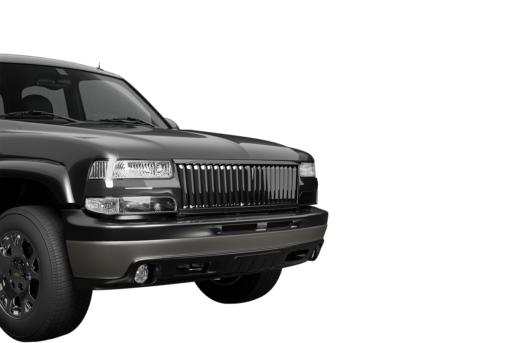 Premium ABS Gloss Black Vertical Grille for Chevrolet Silverado/Tahoe/Suburban 1999-2006 | Direct Fit & UV-Resistant