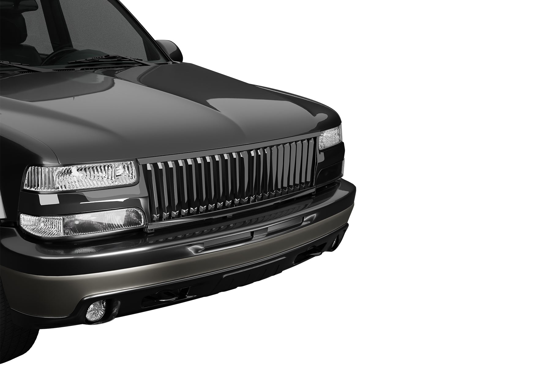 Premium ABS Gloss Black Vertical Grille for Chevrolet Silverado/Tahoe/Suburban 1999-2006 | Direct Fit & UV-Resistant
