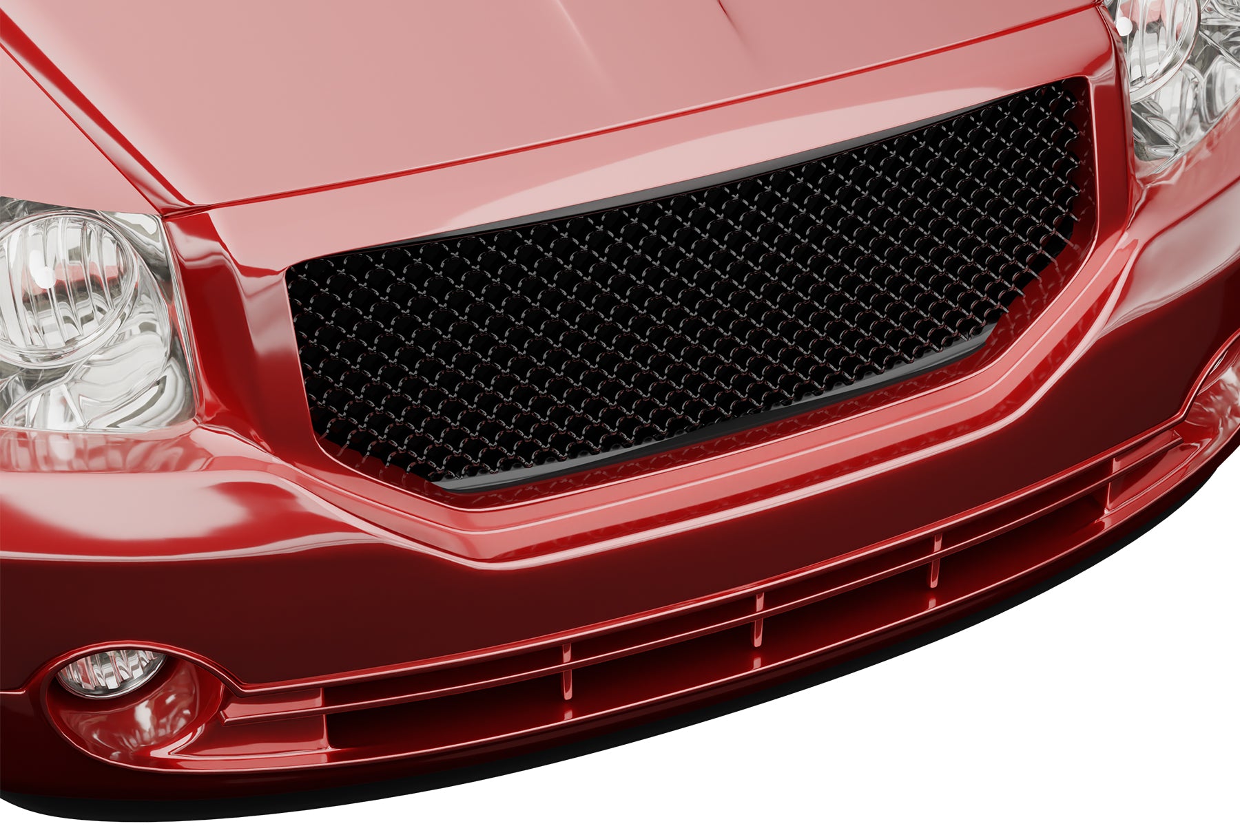 Premium ABS Gloss Black Sport Mesh Grille for Dodge Caliber 2007-2012 | Direct Fit & UV-Resistant
