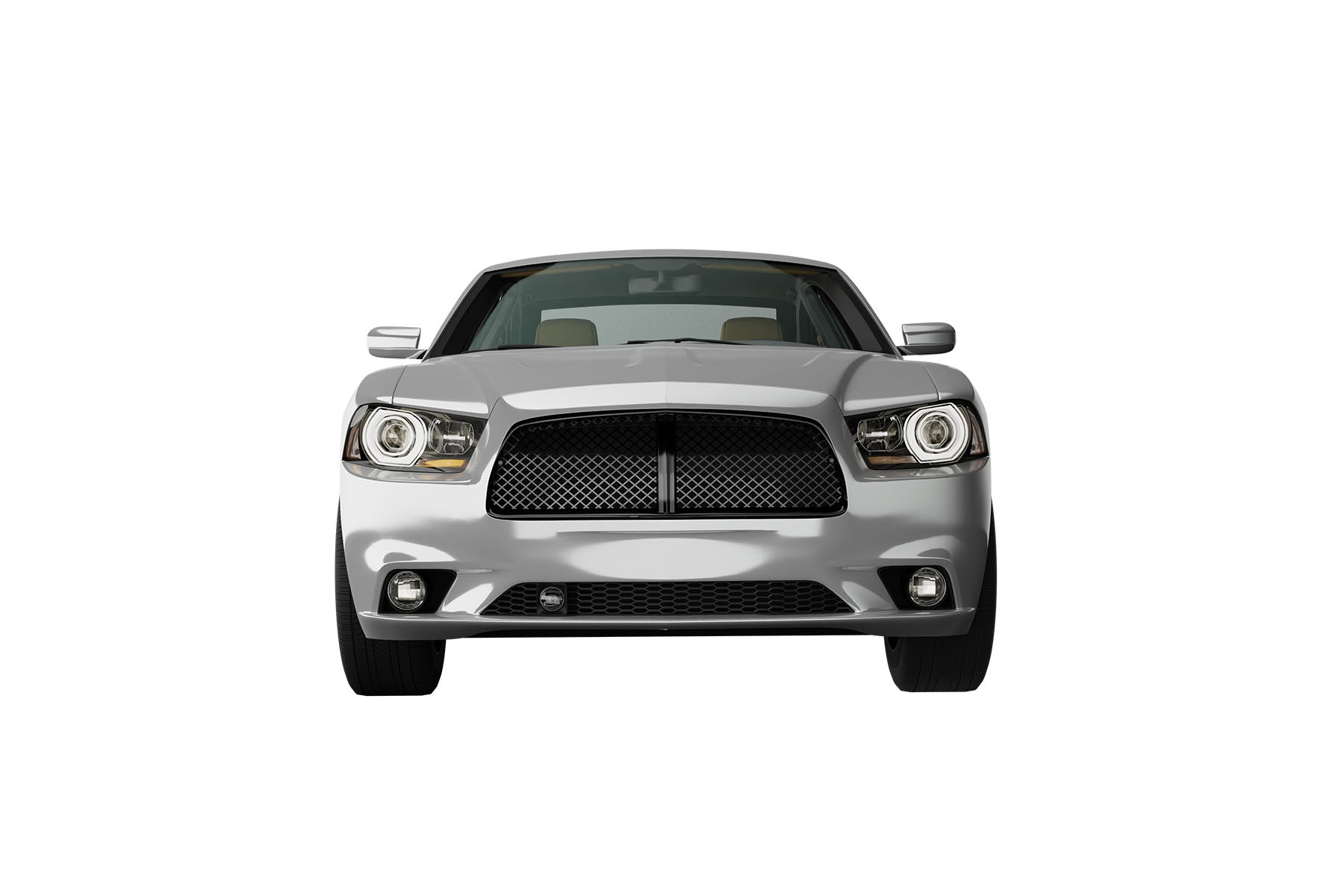 Premium ABS Glossy Black Sport Mesh Grille for Dodge Charger 2011-2014 | Direct Fit & UV-Resistant