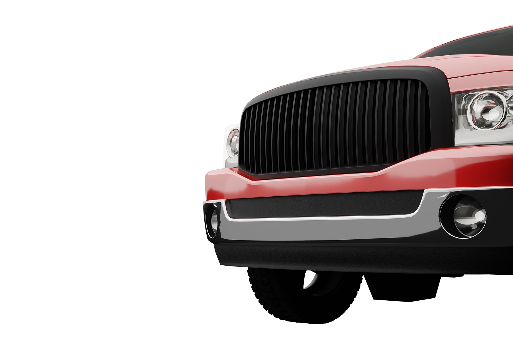 Premium ABS Gloss Black Vertical Grille for Ford F250/F350/F450/F550 Super Duty & Excursion 1999-2004 | Direct Fit & UV-Resistant
