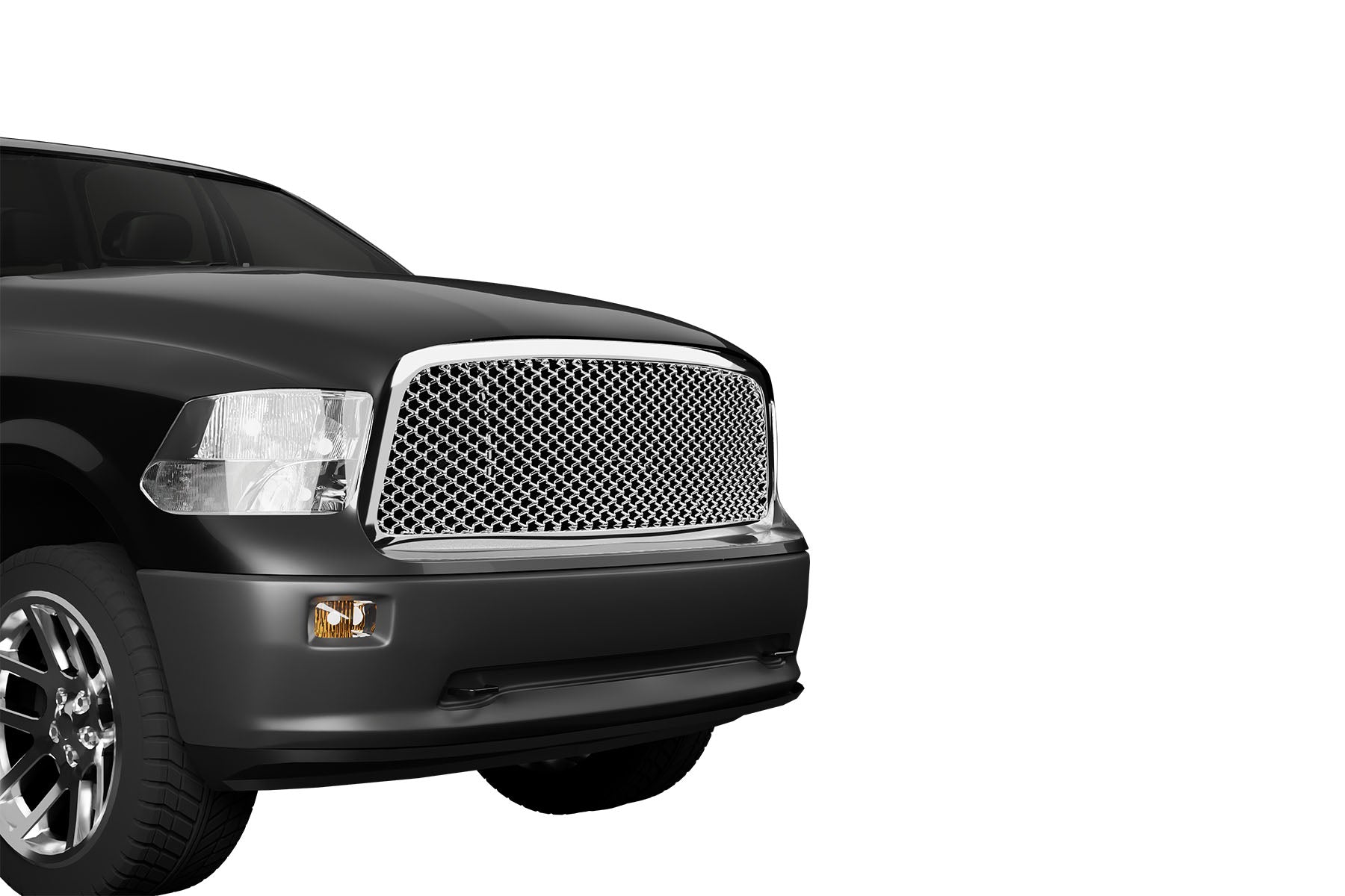 Premium ABS Chrome Sport Mesh Grille for 2009-2012 Dodge Ram 1500 | Direct Fit & UV-Resistant