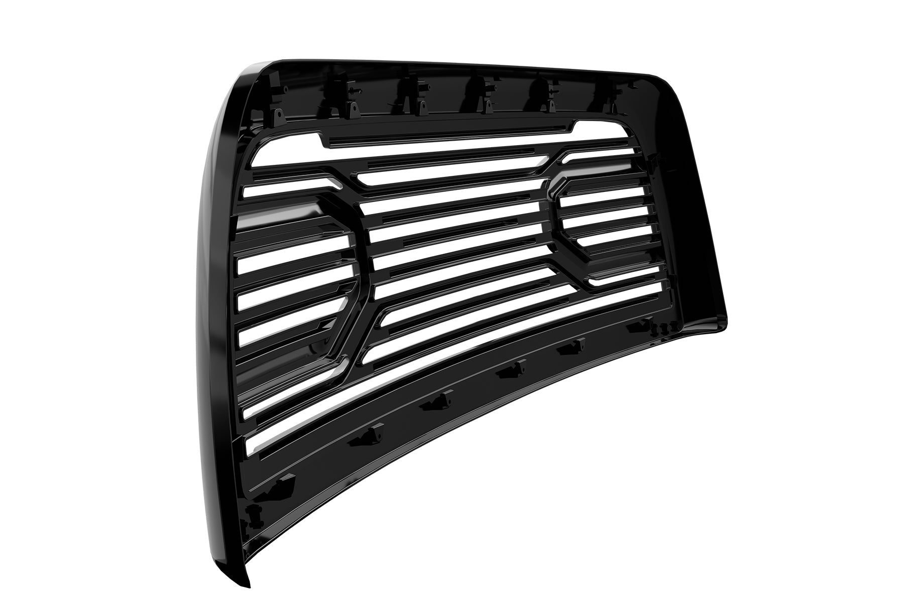 Premium ABS Gloss Black Big Horn Grille for Dodge Ram 2500/3500/4500/5500 2010-2018 | Direct Fit & UV-Resistant