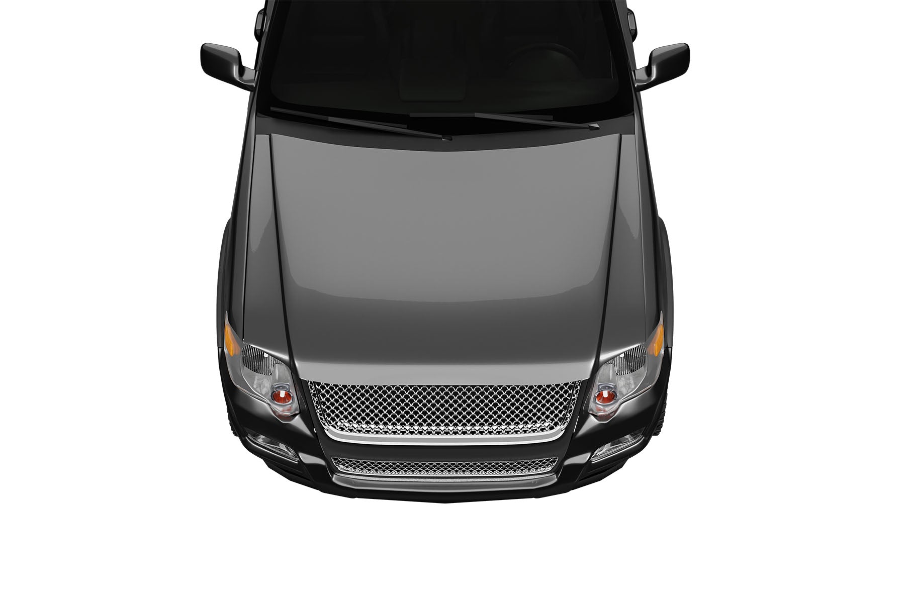 Premium ABS Chrome Sport Mesh Grille for 2007-2010 Ford Explorer Sport Trac | Direct Fit & UV-Resistant