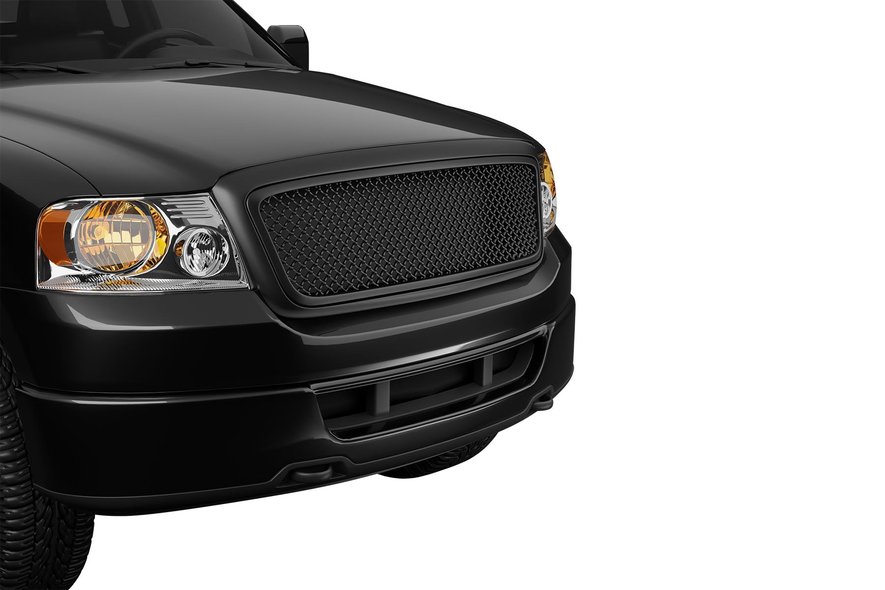 Premium ABS Matte Black Sport Mesh Grille for Ford F-150 2004-2008 | Direct Fit & UV-Resistant