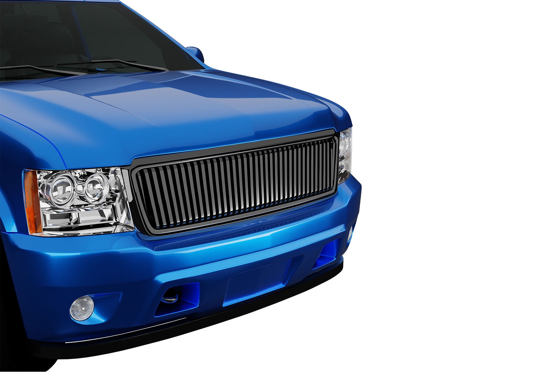 Premium ABS Gloss Black Vertical Grille for Ford F-150 2004-2008 | Direct Fit & UV-Resistant