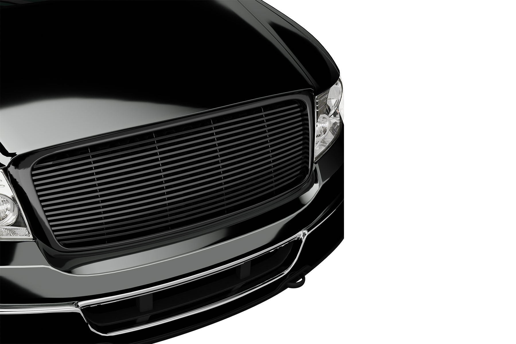 Premium ABS Glossy Black Horizontal Grille for Ford F-150 2004-2008 | Direct Fit & UV-Resistant