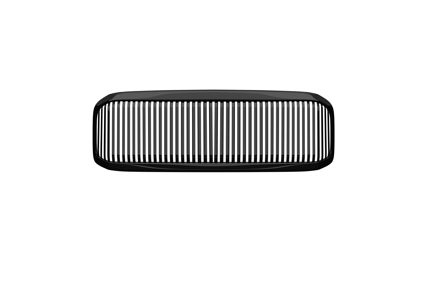 Premium ABS Gloss Black Vertical Front Hood Bumper Grille for 2005-2007 Ford F250/F350 Super Duty | Direct Fit & UV-Resistant