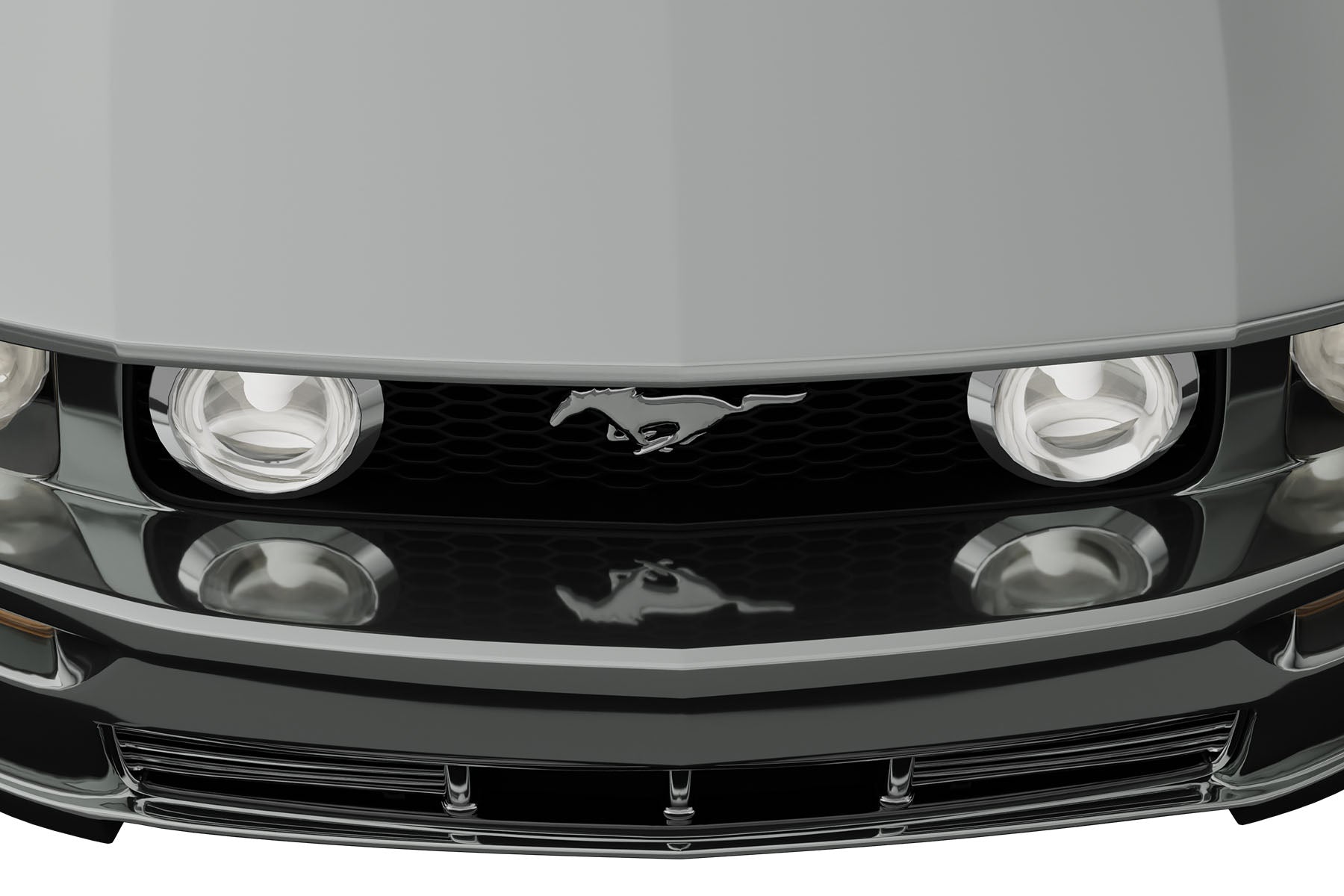 Premium ABS Gloss Black Sport Mesh Grille for Ford Mustang 2005-2009 | Direct Fit & UV-Resistant