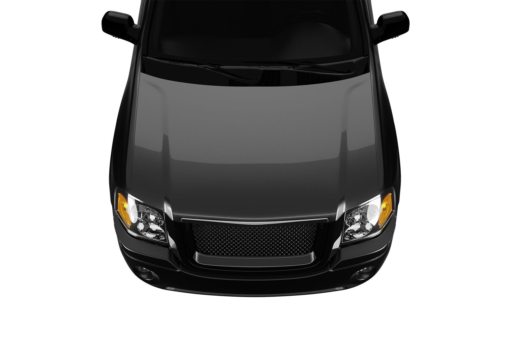 Premium ABS Gloss Black Sport Mesh Grille for GMC Envoy 2002-2008 | Direct Fit & UV-Resistant