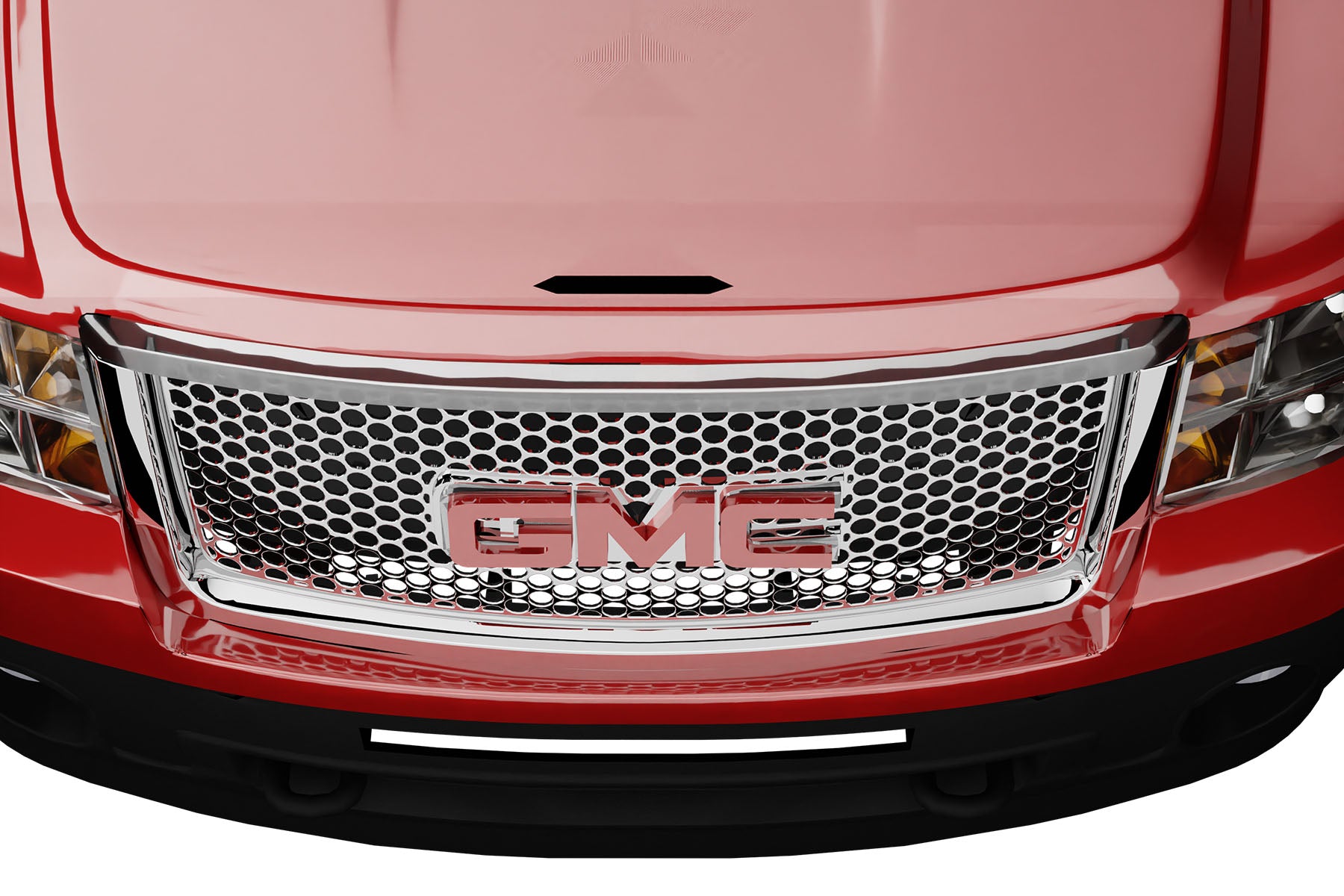 Premium ABS Chrome Round Hole Mesh Grille for GMC Sierra 1500 2007-2013 | Direct Fit & Emblem-Ready