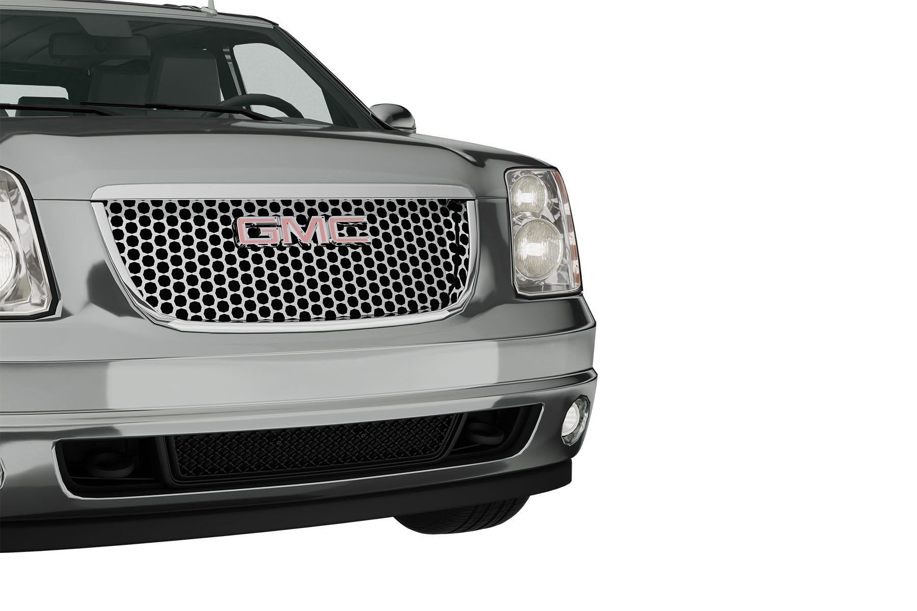 Premium ABS Matte Black Sport Mesh Grille for GMC Yukon/XL/Denali 2007-2014 | Direct Fit & UV-Resistant
