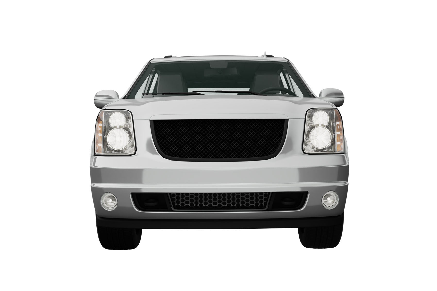 Premium ABS Matte Black Sport Mesh Grille for GMC Yukon/Denali 2007-2014 | Direct Fit & UV-Resistant