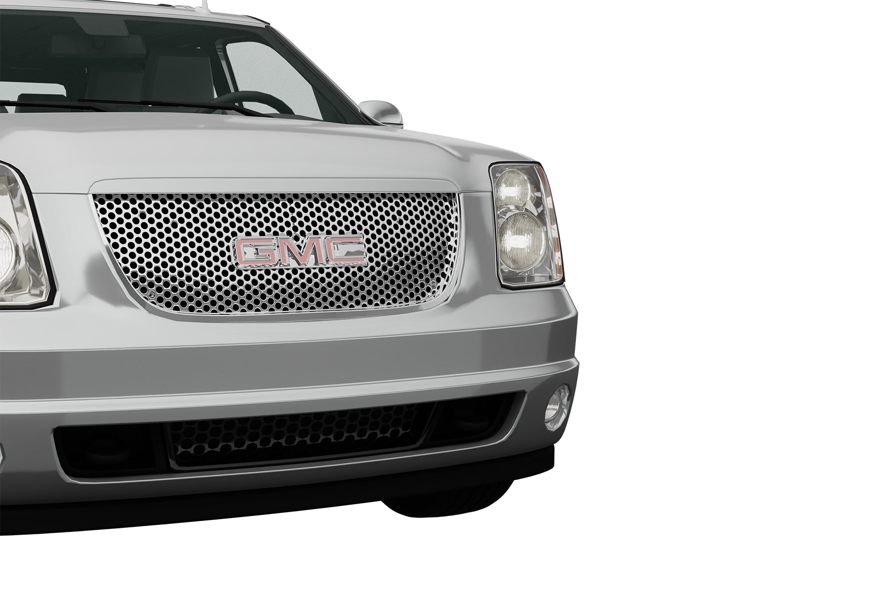 Premium ABS Chrome Round Hole Mesh Grille for GMC Yukon/Denali 2007-2014 | Direct Fit & UV-Resistant