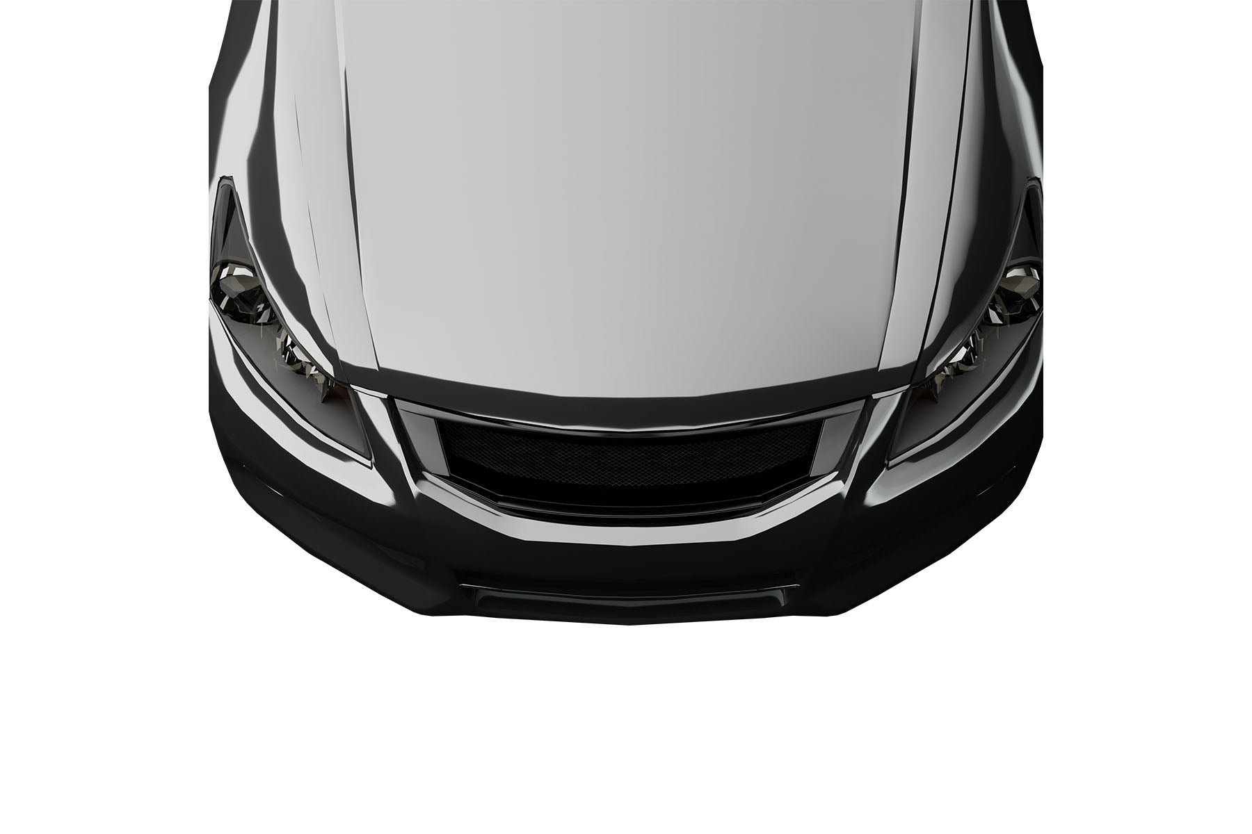 Premium Aluminum Glossy Black Sport Mesh Grille for Honda Accord 2008-2010 | Direct Fit & UV-Resistant