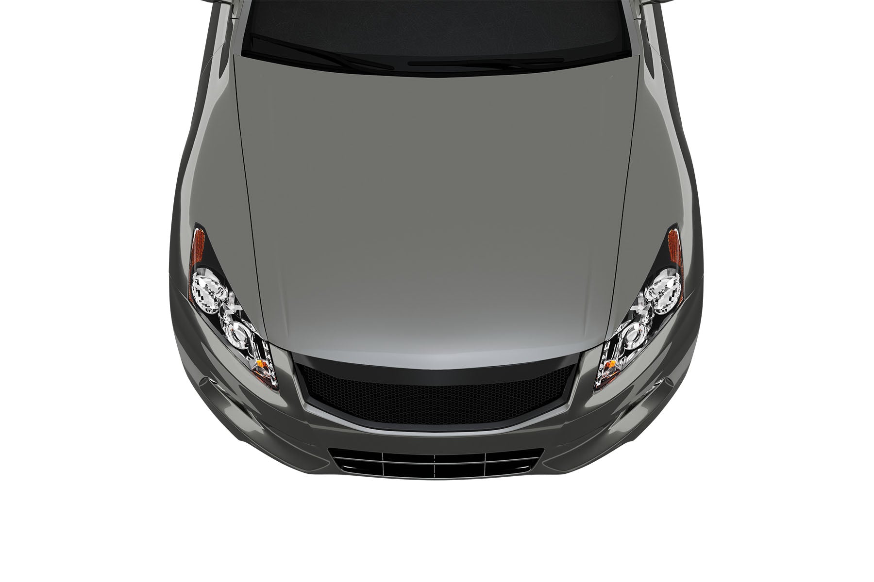 Premium Aluminum Glossy Black Sport Mesh Grille for Honda Accord 2011-2012 | Direct Fit & UV-Resistant