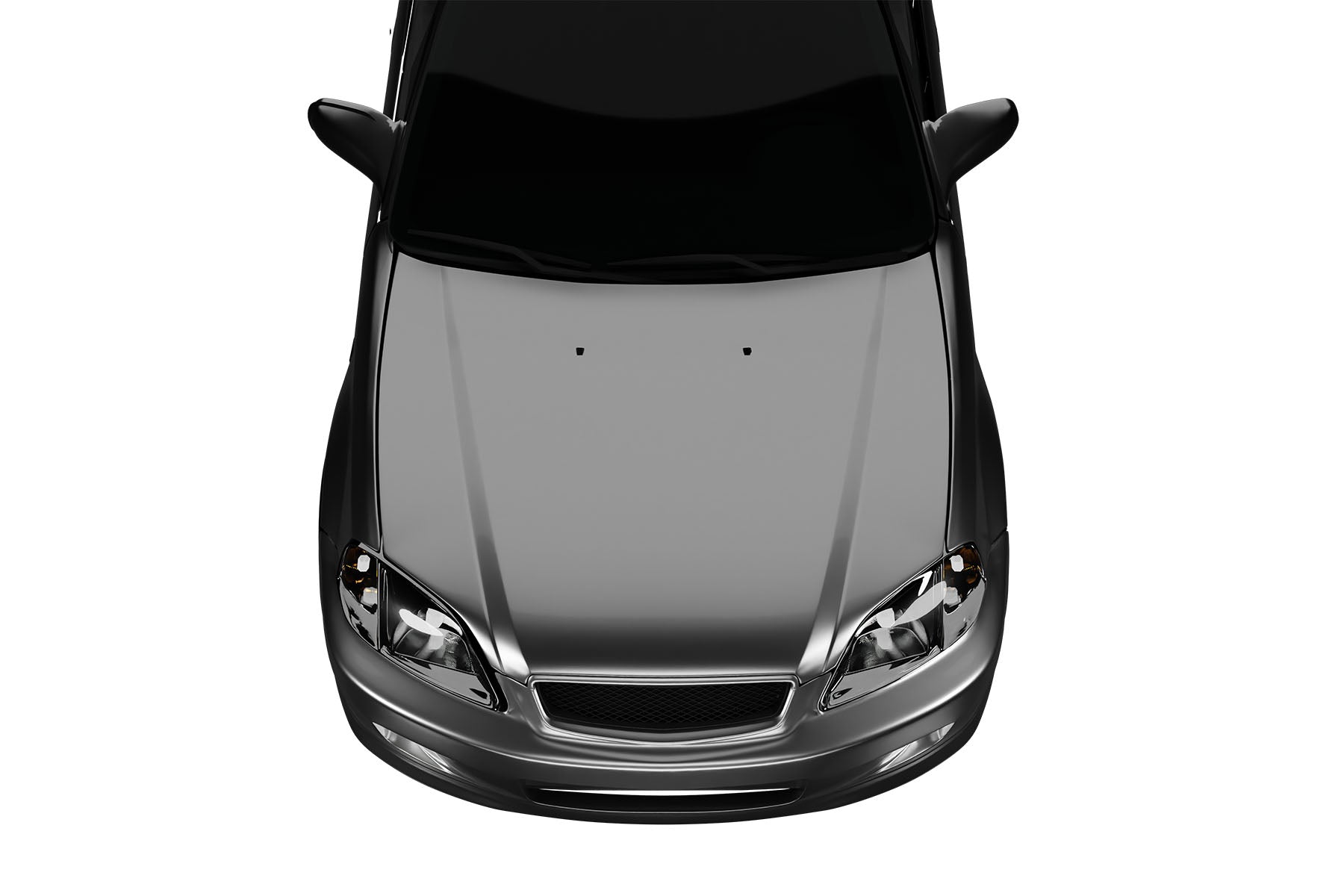 Premium ABS Matte Black T-R Mesh Grille for Honda Civic Si 2002-2005 | Direct Fit & UV-Resistant