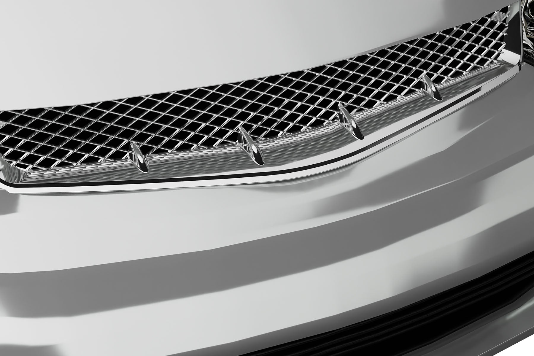 Premium ABS Chrome T-R Mesh Grille for Honda Civic 2006-2008 | Direct Fit & LED-Ready