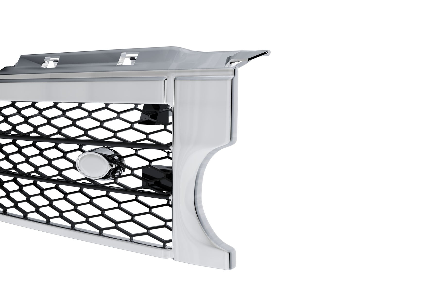 Premium ABS Chrome Black Honeycomb Mesh Grille for Land Rover LR3 Discovery 2005-2009 | Direct Fit & UV-Resistant