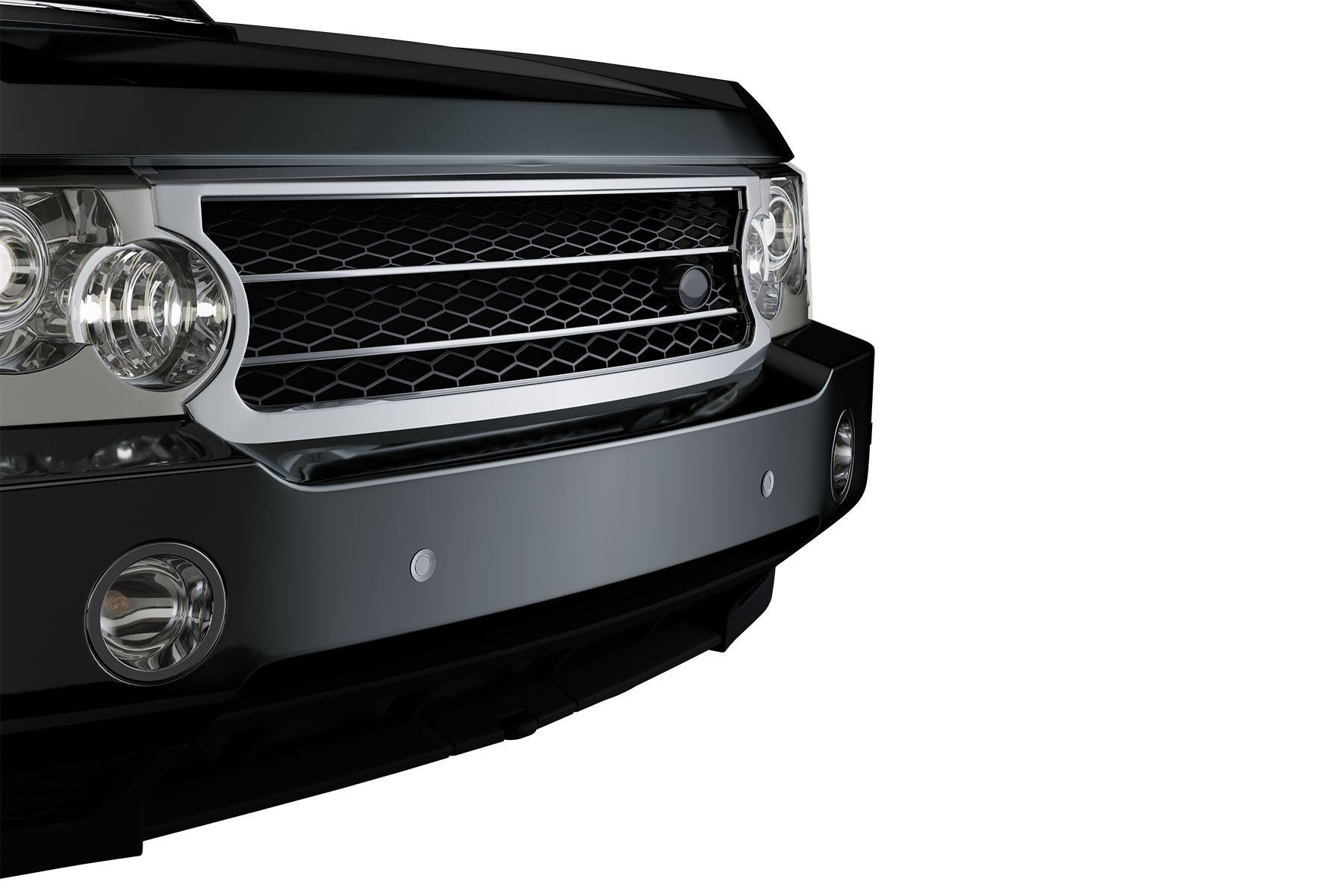 Premium ABS Gloss Black Honeycomb Mesh Grille for Land Rover Range Rover 2006-2009 | Direct Fit & UV-Resistant