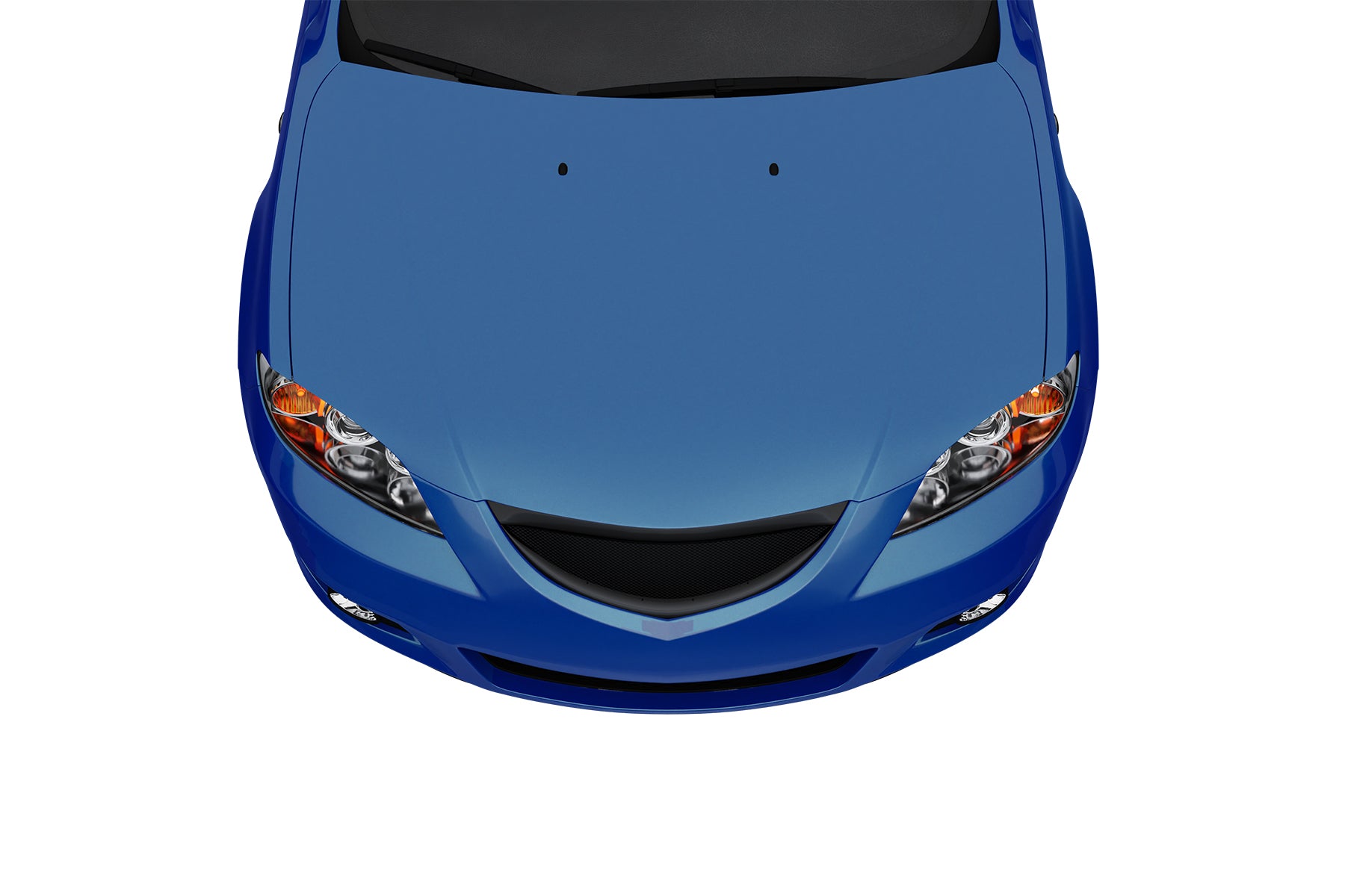 Premium Aluminum Gloss Black Sport Mesh Grille for Mazda 3 2004-2006 | Direct Fit & UV-Resistant