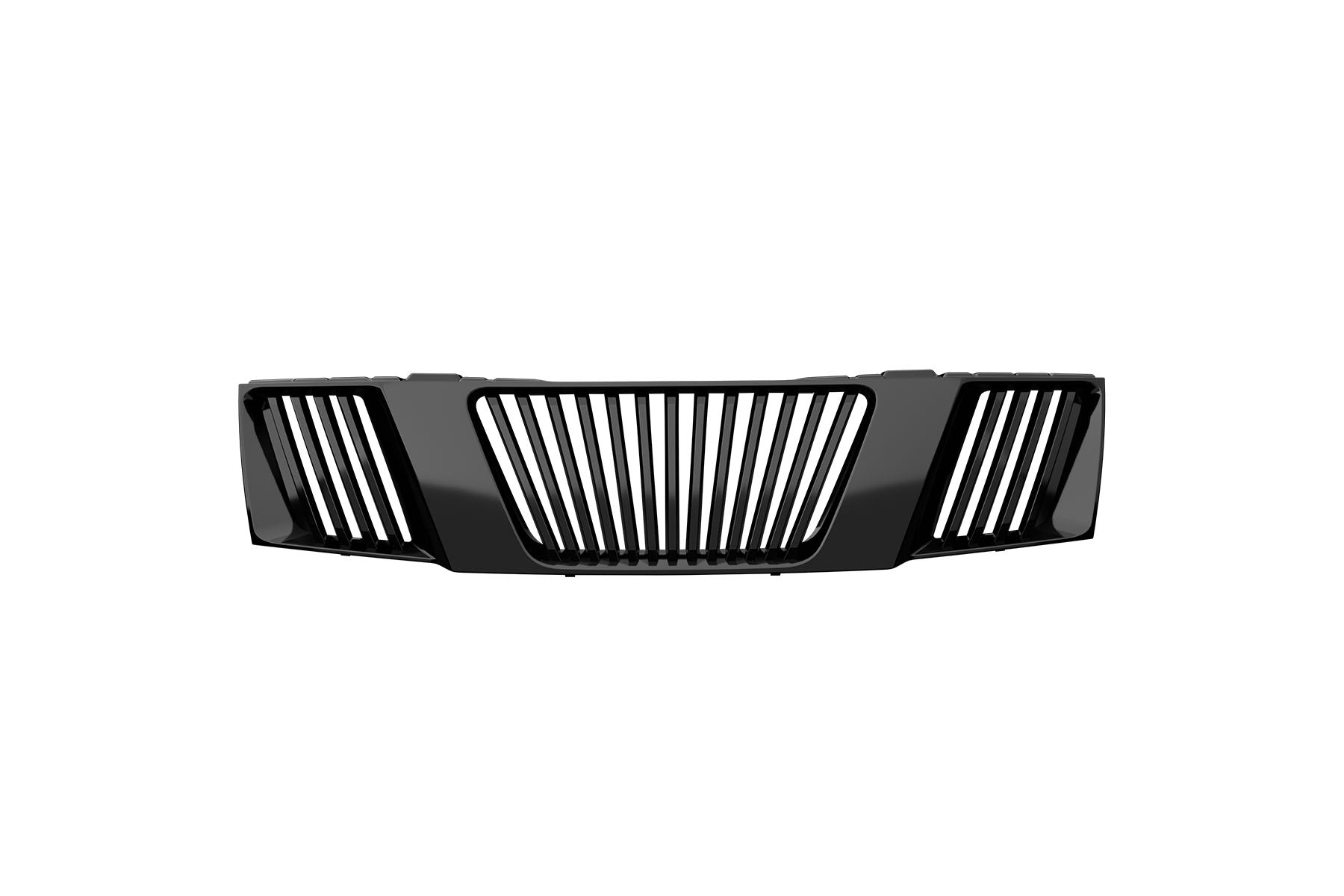 Premium ABS Gloss Black Vertical Grille for Nissan Frontier/Pathfinder 2005-2008 | Direct Fit & UV-Resistant