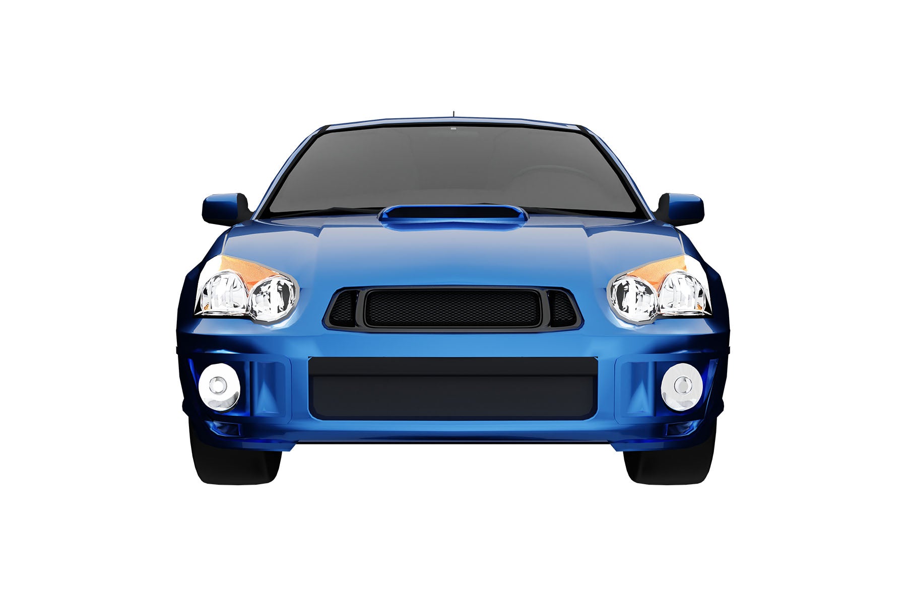Premium Aluminum Gloss Black Sport Mesh Grille for Subaru Impreza 2004-2005 | Direct Fit & UV-Resistant