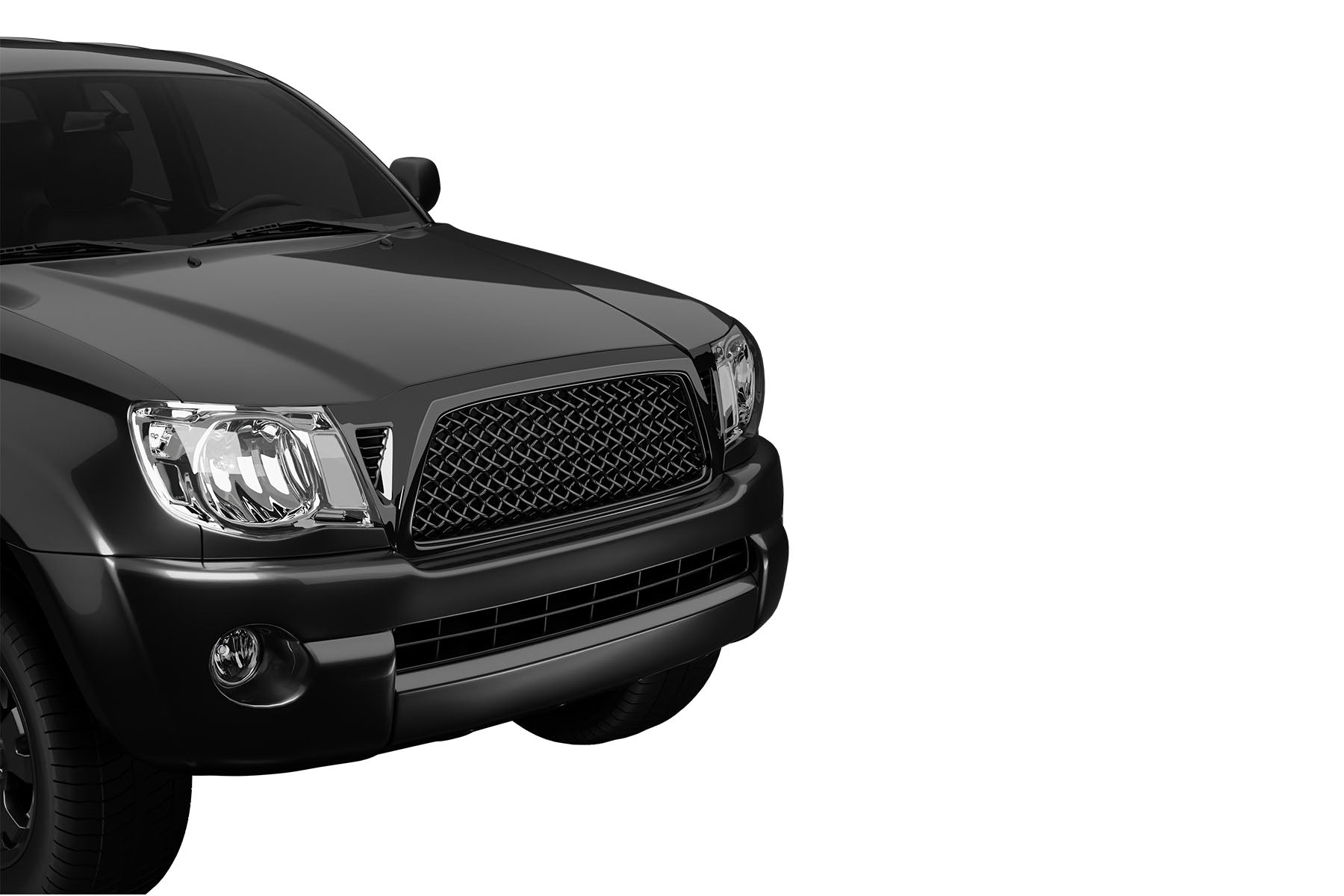 Premium ABS Glossy Black Mesh Grille for 2005-2011 Toyota Tacoma | Direct Fit & UV-Resistant