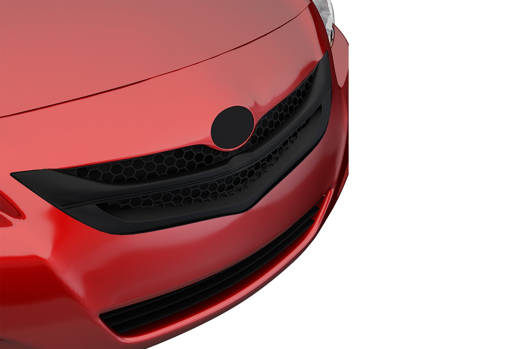 Premium ABS Matte Black Honeycomb Mesh Grille for Toyota Yaris 2007-2009 | Direct Fit & UV-Resistant