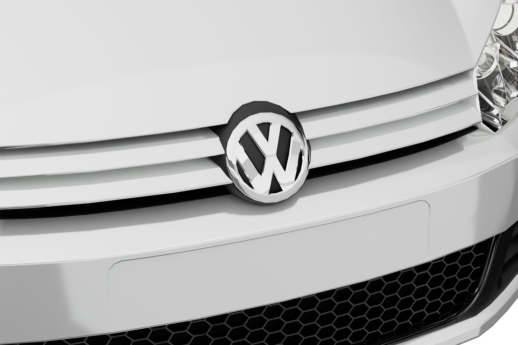 Premium ABS Glossy Black Honeycomb Mesh Grille for Volkswagen Golf 2010-2014 | Direct Fit & UV-Resistant