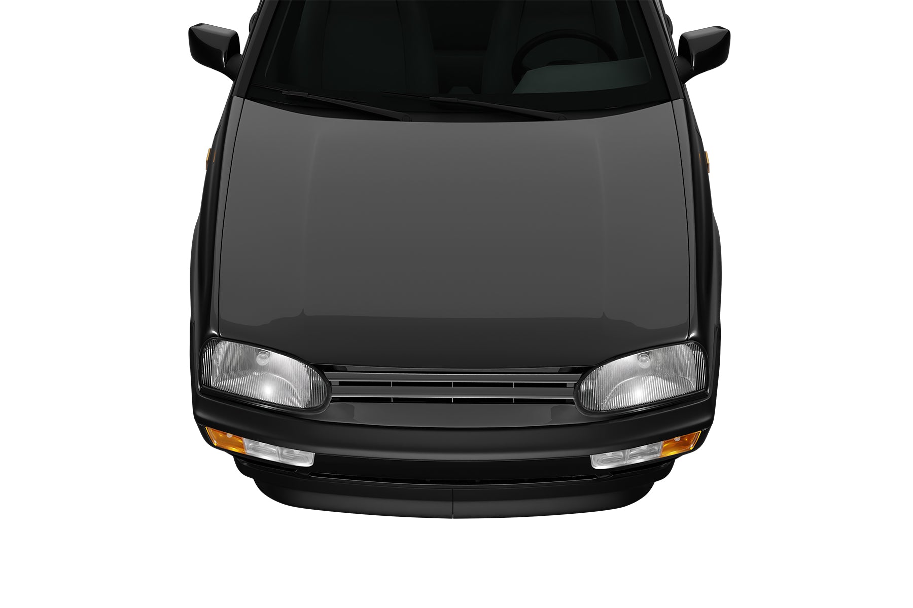 Premium ABS Gloss Black Euro Sport Grille for 1993-1998 VW Golf/GTI & 1995-1999 Cabrio | Direct Fit & UV-Resistant