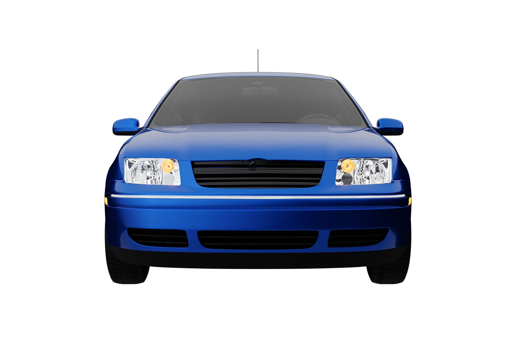 Premium ABS Gloss Black Sport Mesh Grille for Volkswagen Jetta 1999-2005 | Direct Fit & UV-Resistant