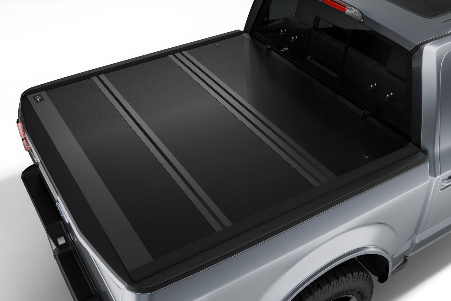 MilesRunner For 2015-2025 Ford F150 5.5 Ft Bed Low Profile Hard Tri Fold Tonneau Cover