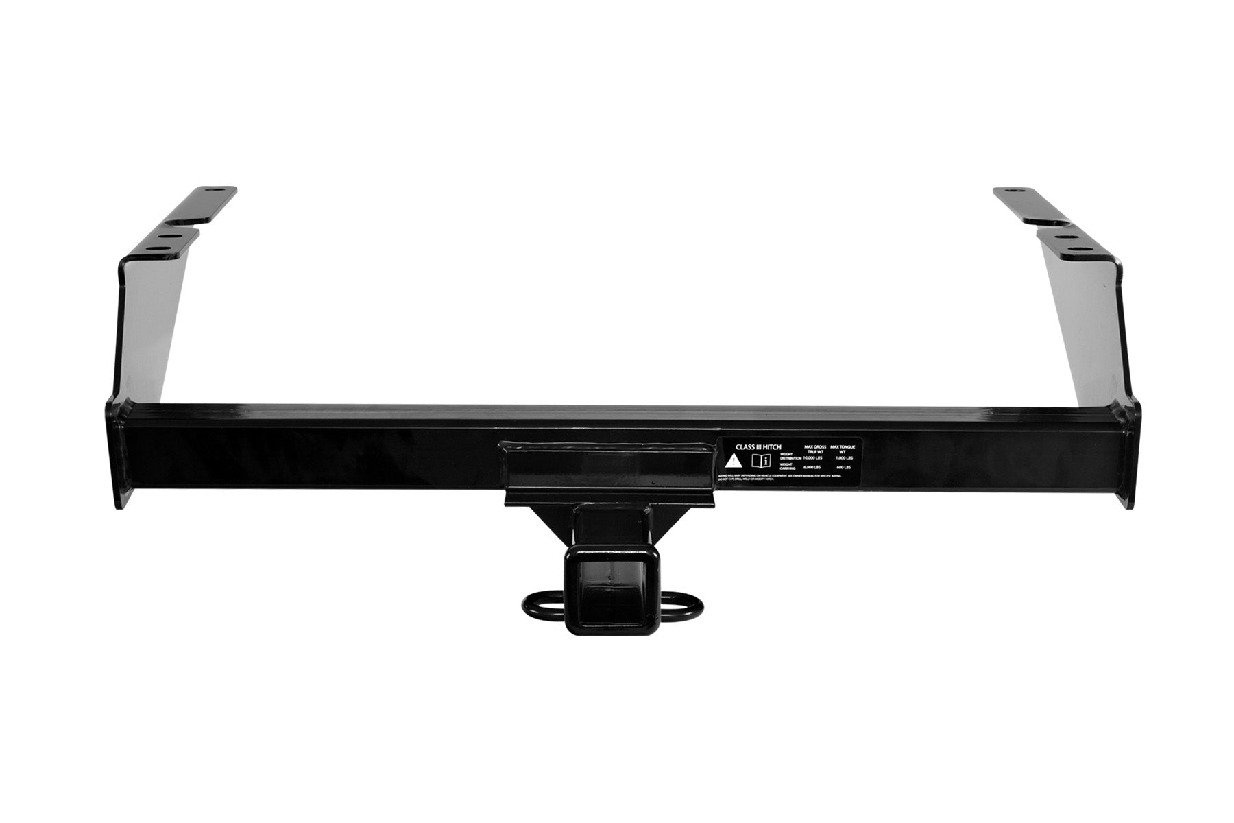 MilesRunner For 1997-2004 F150/1997-1999 F250 Class 3 Trailer Hitch Receiver 2" -Blk