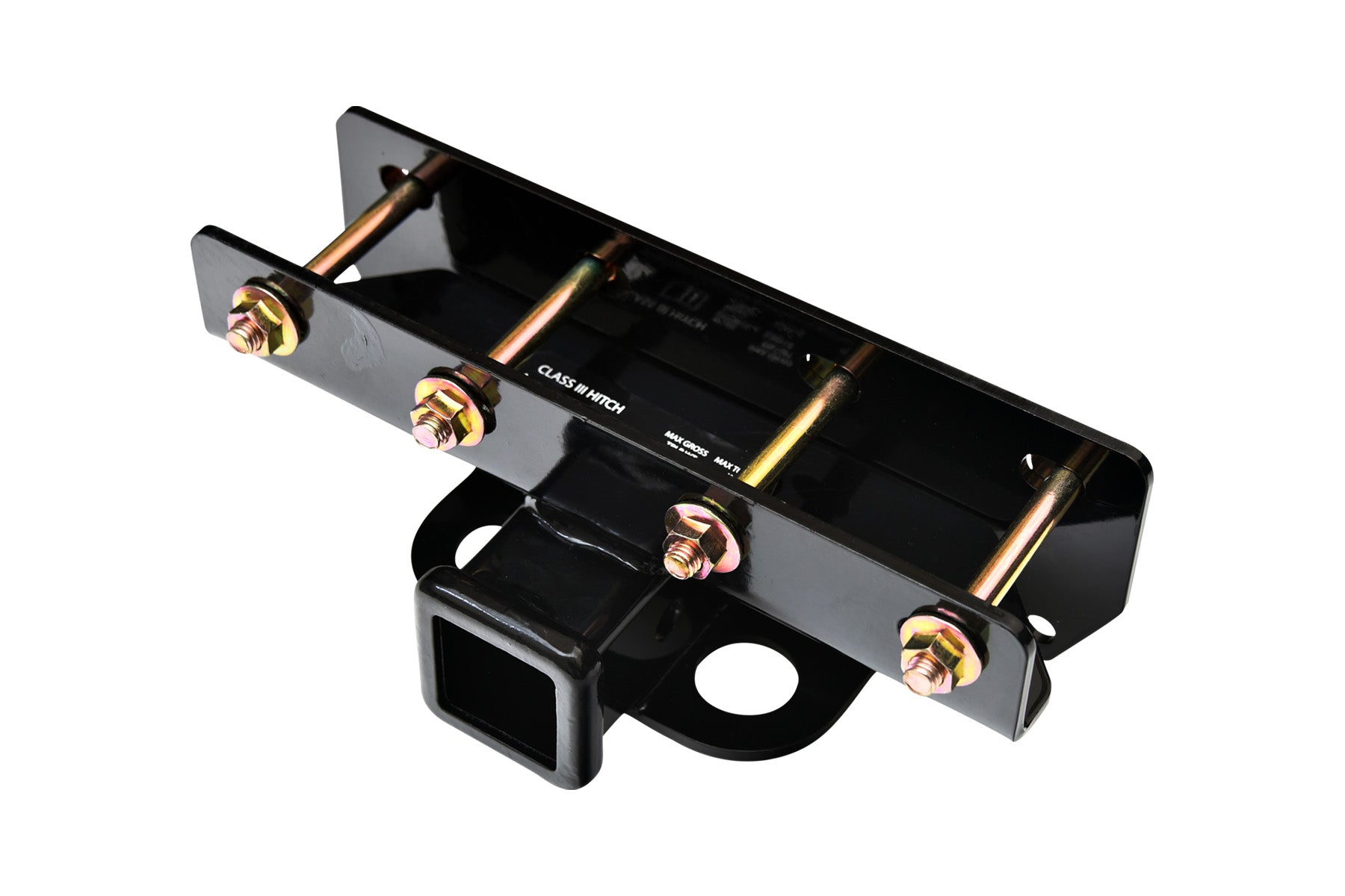 MilesRunner For 2007-2018 Jeep Wrangler JK Class 3 Trailer Hitch Receiver 2" - Black