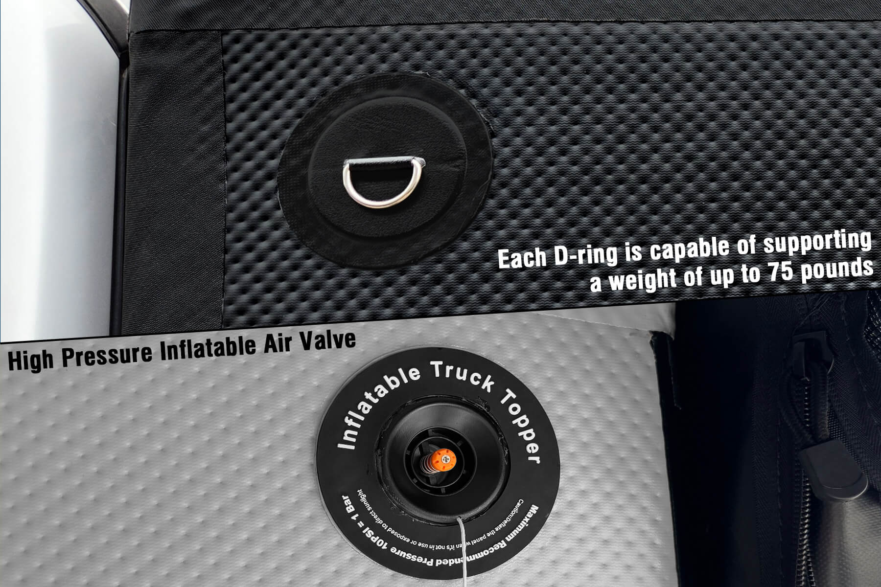 MilesRunner For 2015-2022 Chevrolet GMC Colorado/Canyon 5' Inflatable Bed Topper Camper Shell