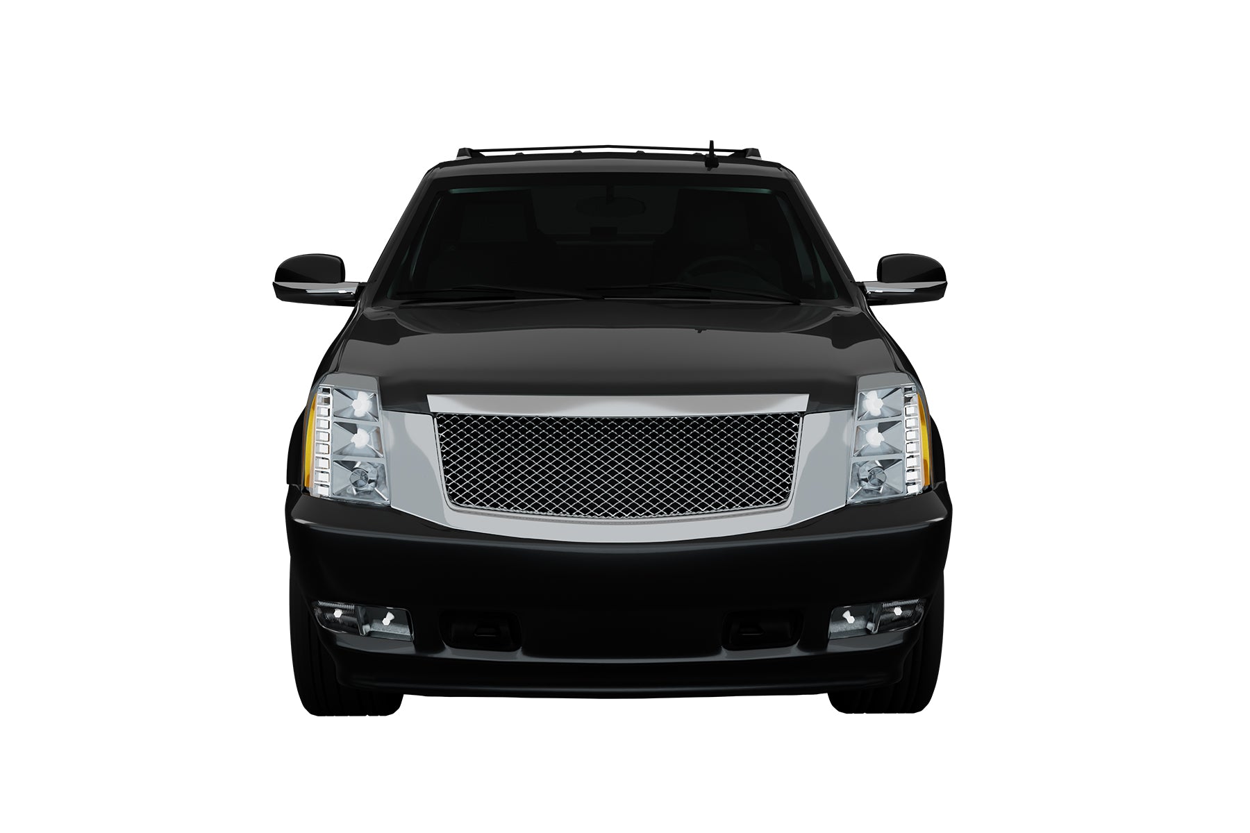Premium ABS Chrome Sport Mesh Grille for Cadillac Escalade 2007-2014 | Direct Fit & LED-Ready