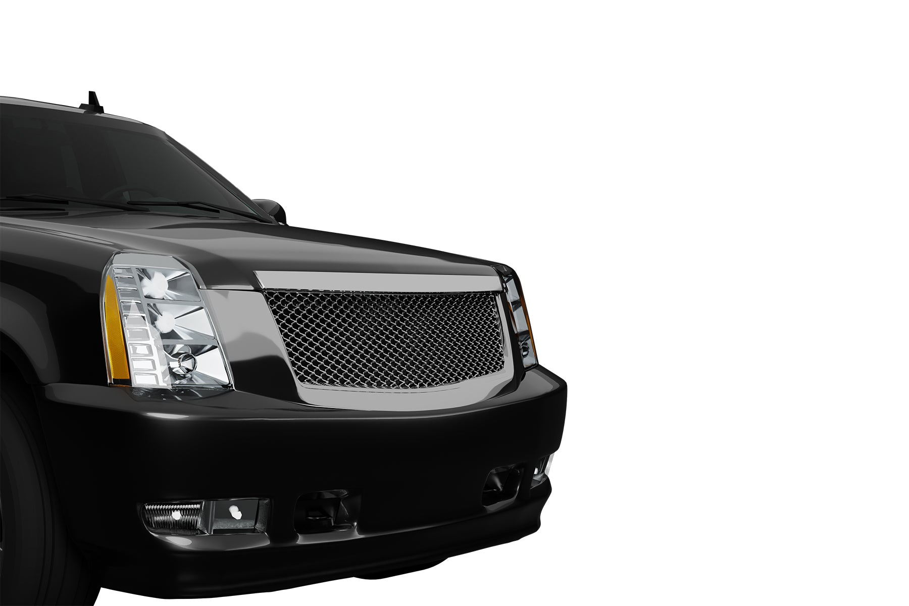 Premium ABS Chrome Sport Mesh Grille for Cadillac Escalade 2007-2014 | Direct Fit & LED-Ready