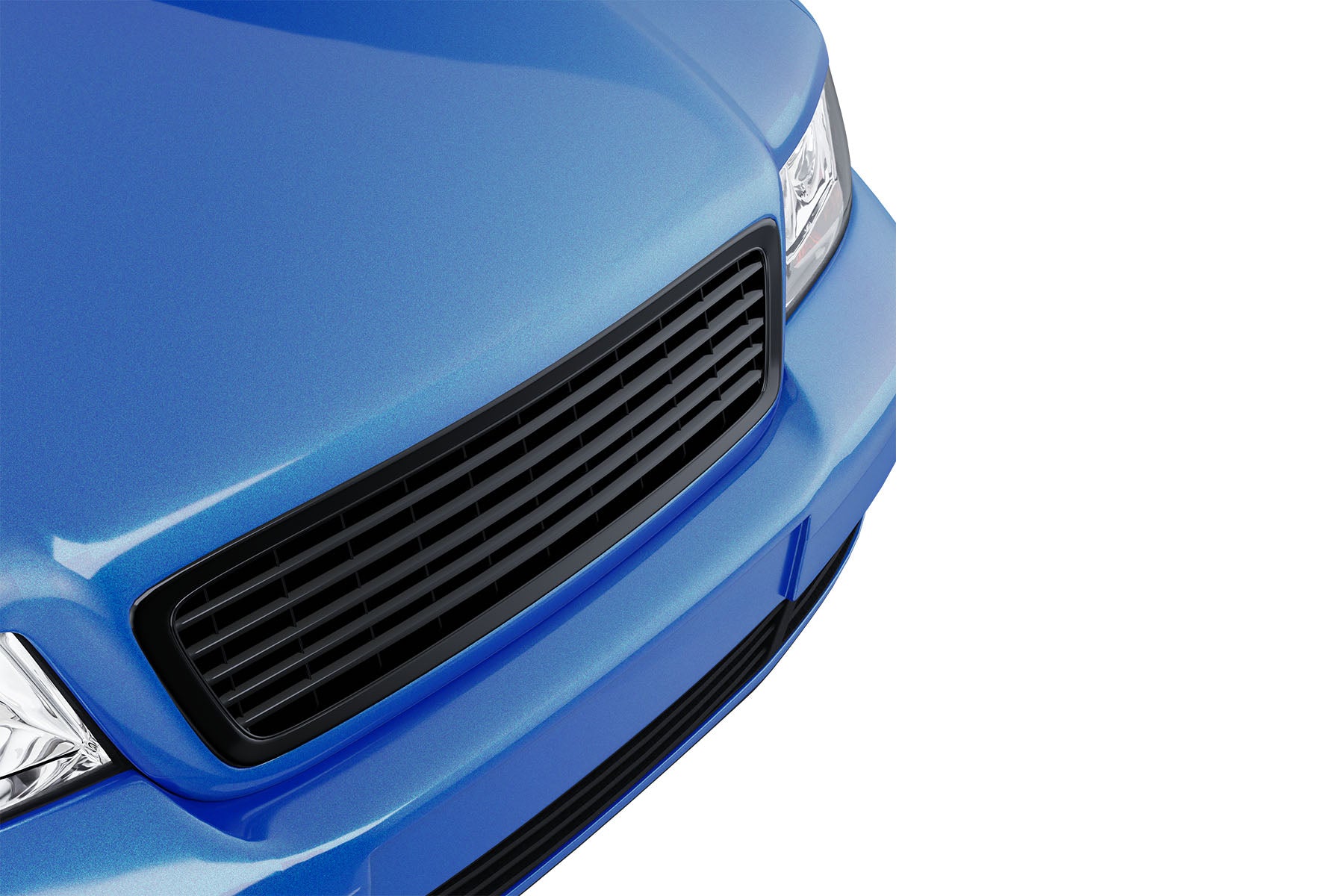 Premium ABS Gloss Black Horizontal Grille for Audi A4 / S4 1996-2002 | Direct Fit & UV-Resistant