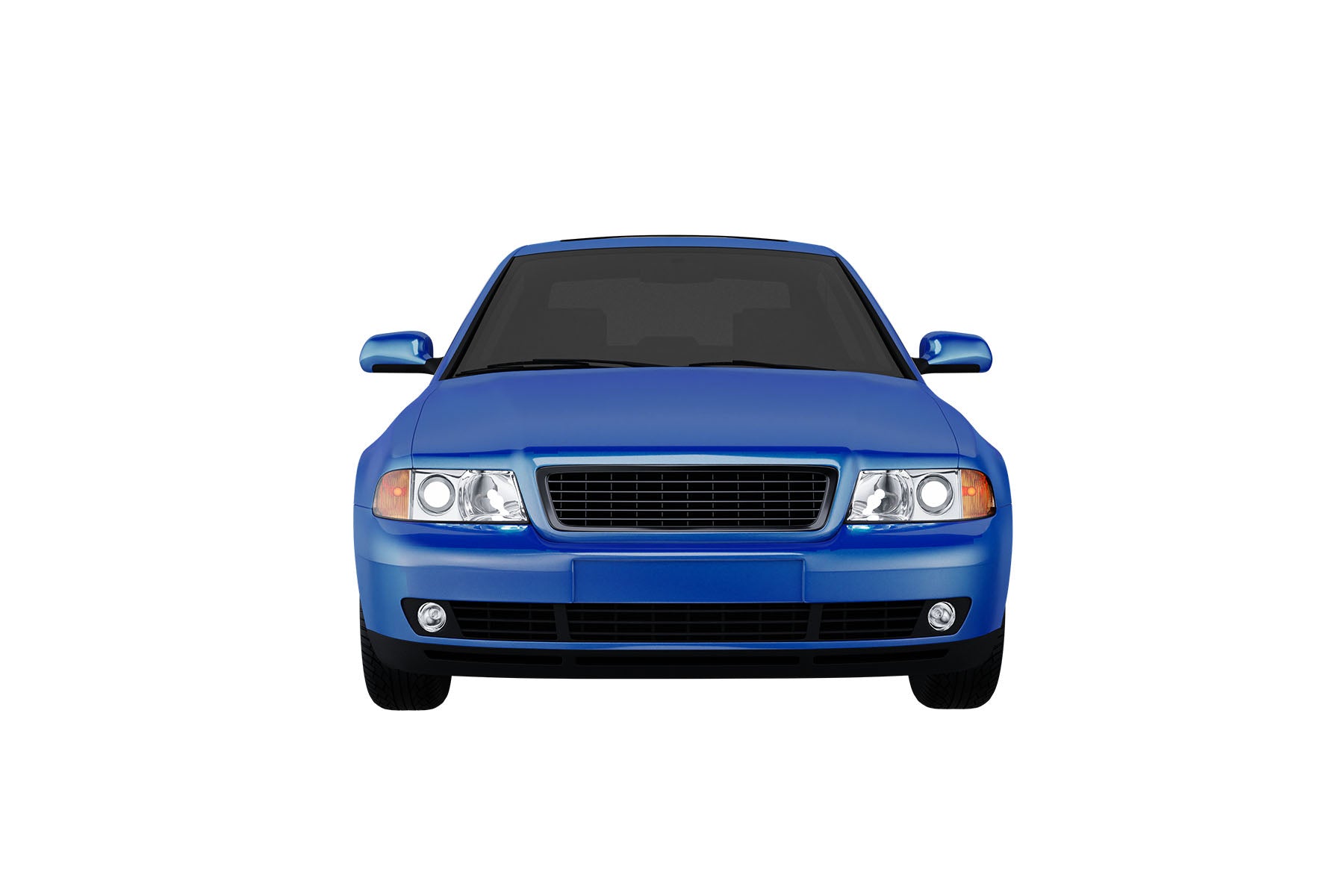 Premium ABS Gloss Black Horizontal Grille for Audi A4 / S4 1996-2002 | Direct Fit & UV-Resistant