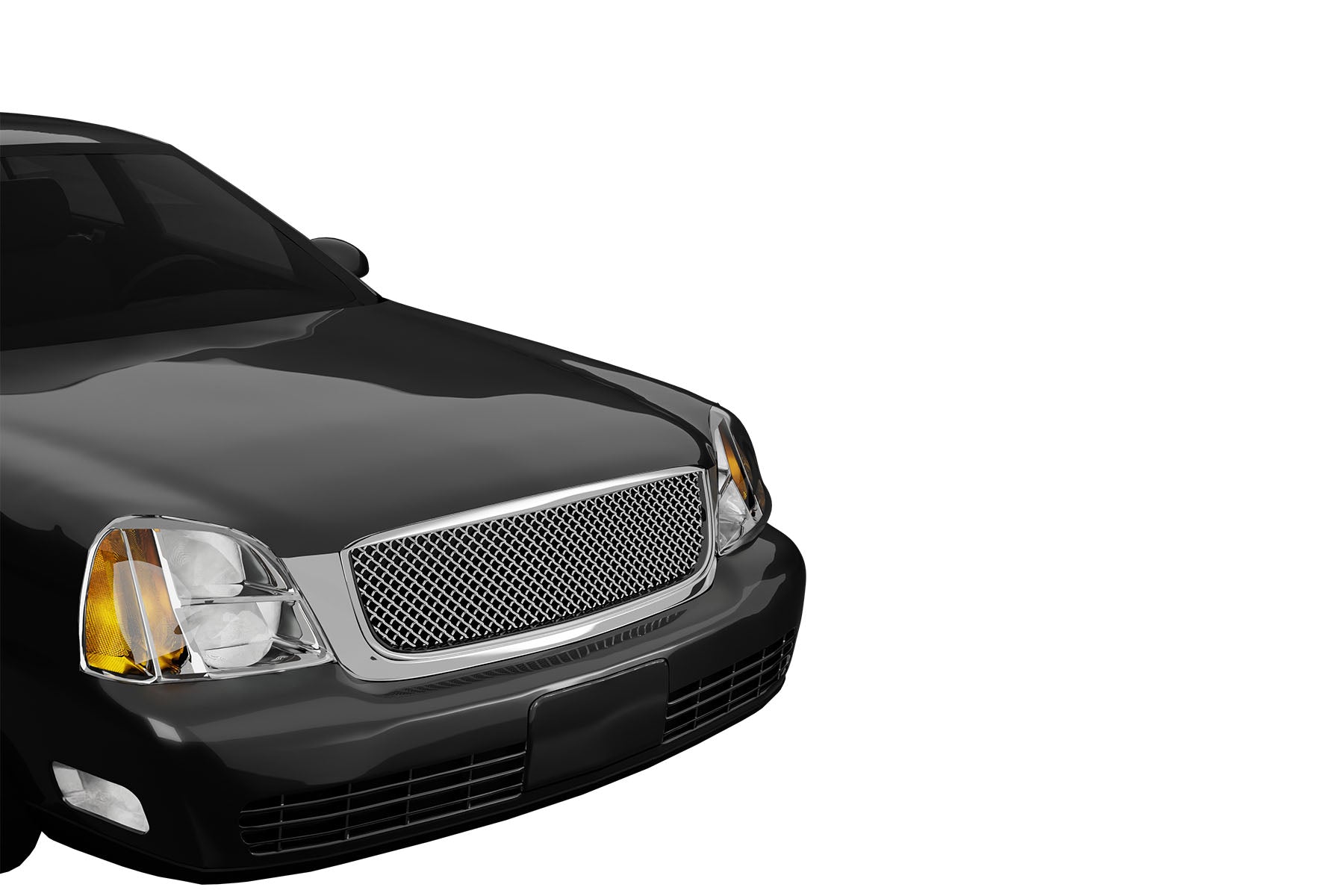 Premium ABS Chrome Luxury Sport Mesh Grille for Cadillac DeVille 2000-2005 | Direct Fit & UV-Resistant