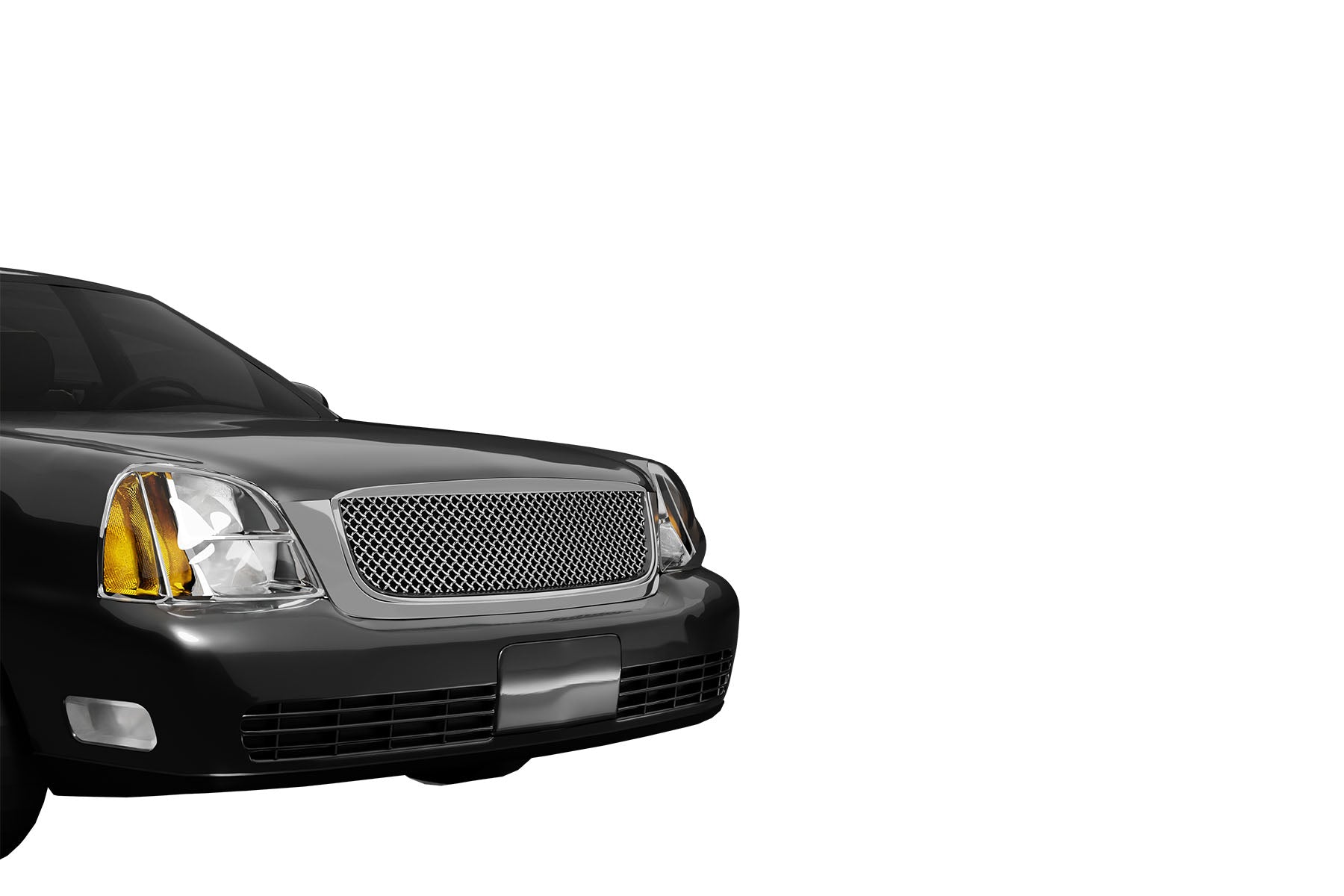 Premium ABS Chrome Luxury Sport Mesh Grille for Cadillac DeVille 2000-2005 | Direct Fit & UV-Resistant